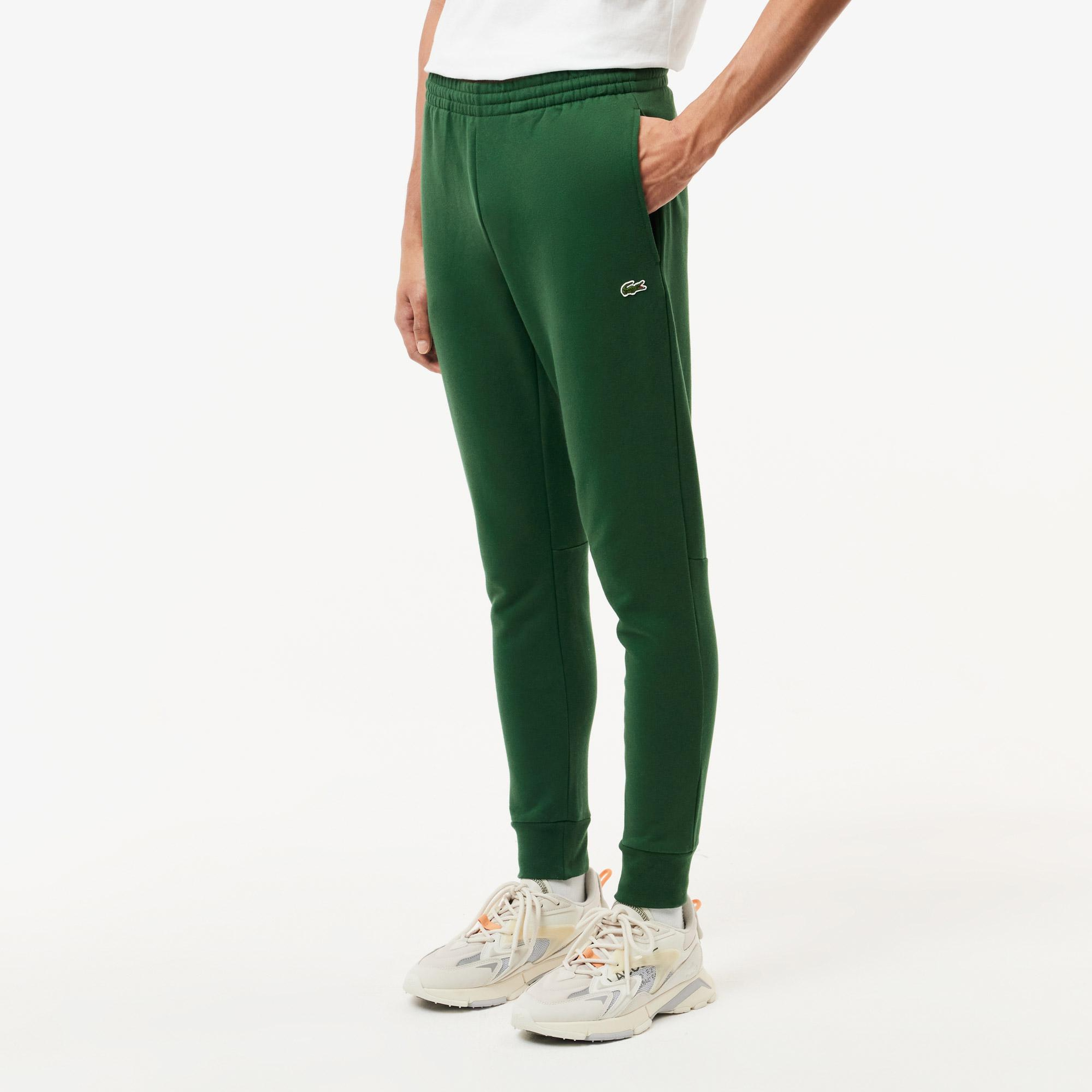 Erkek Slim Fit Koyu Yeşil Eşofman Altı