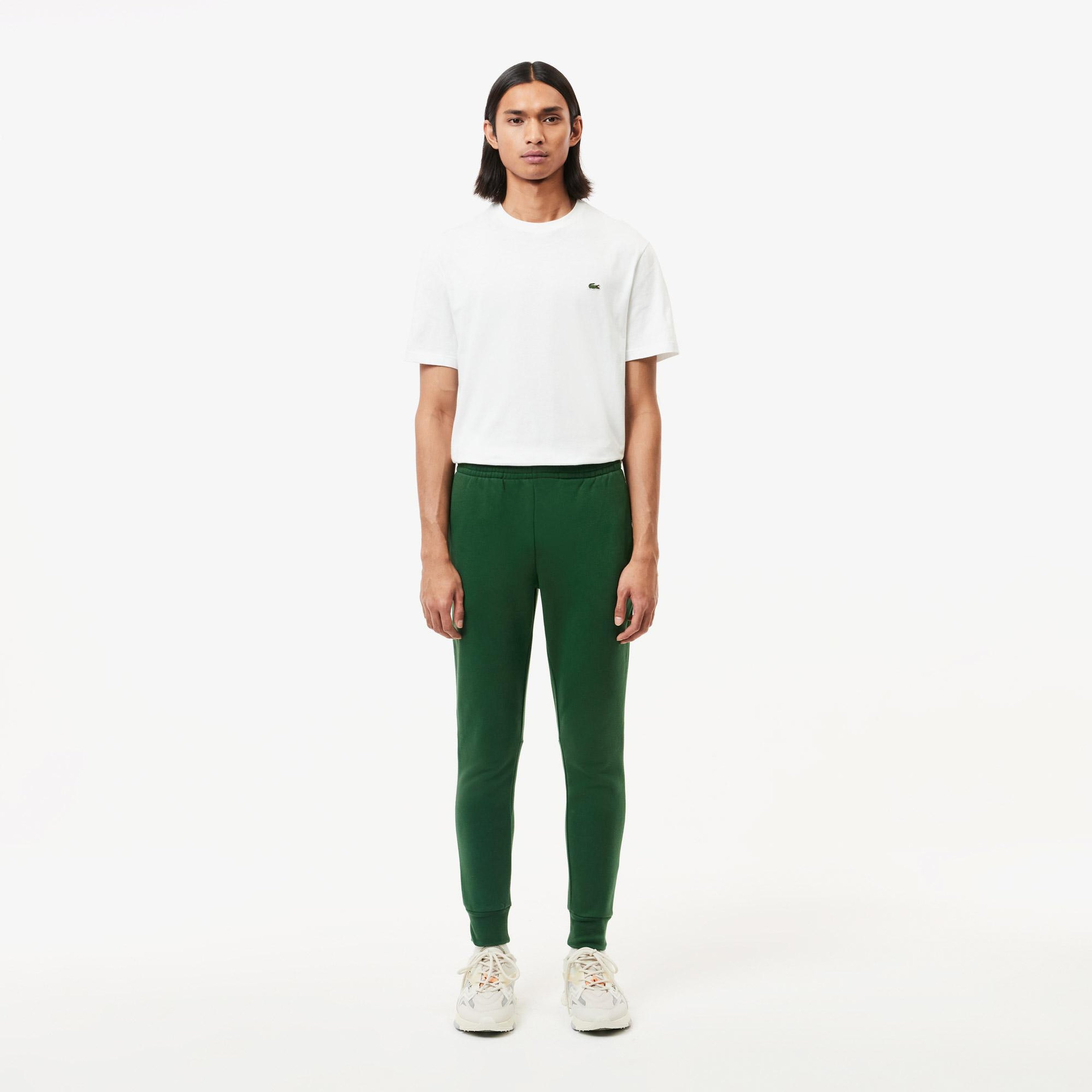 Erkek Slim Fit Koyu Yeşil Eşofman Altı