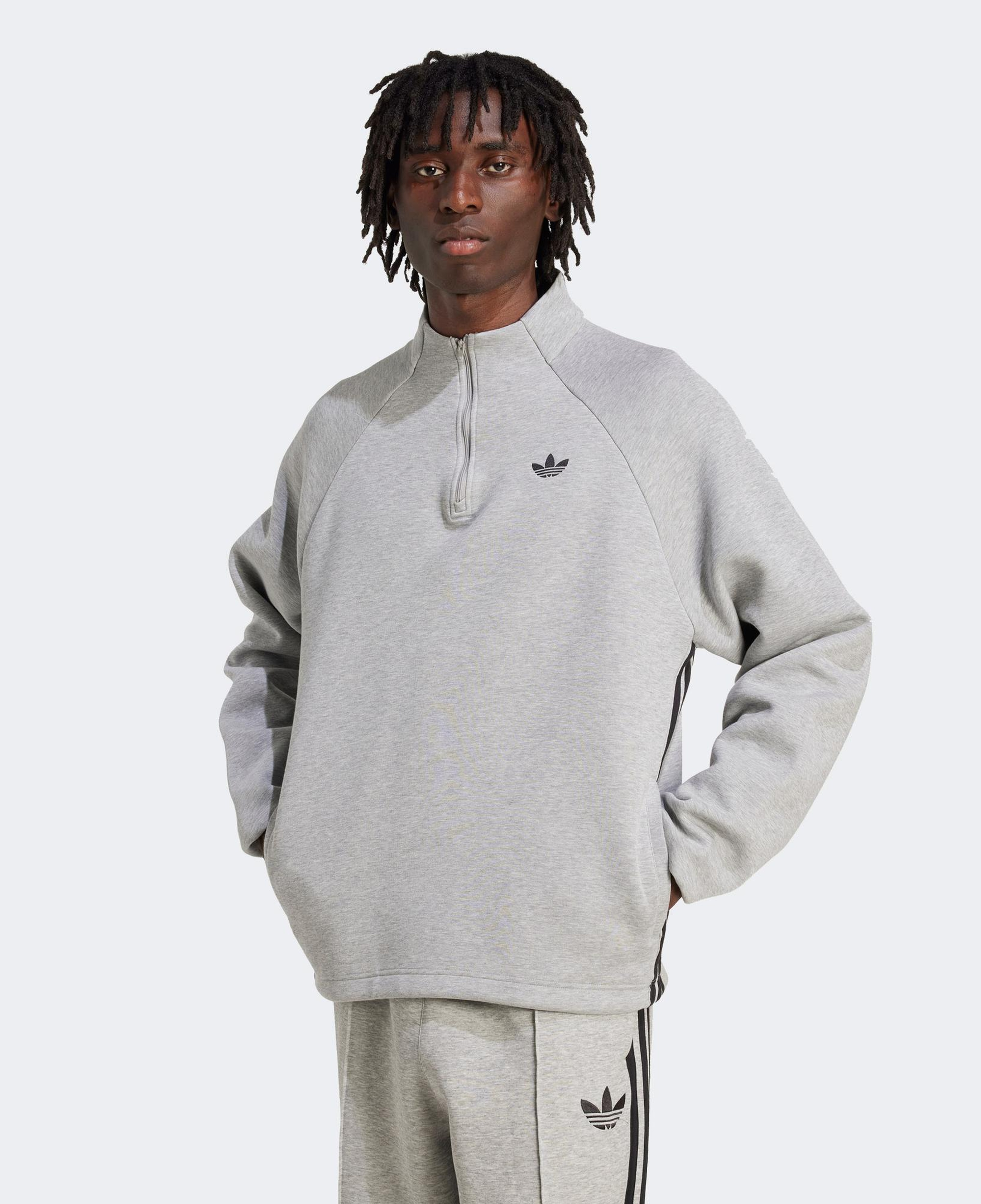 adidas Adicolor Spacer Drill Gri Erkek Üst