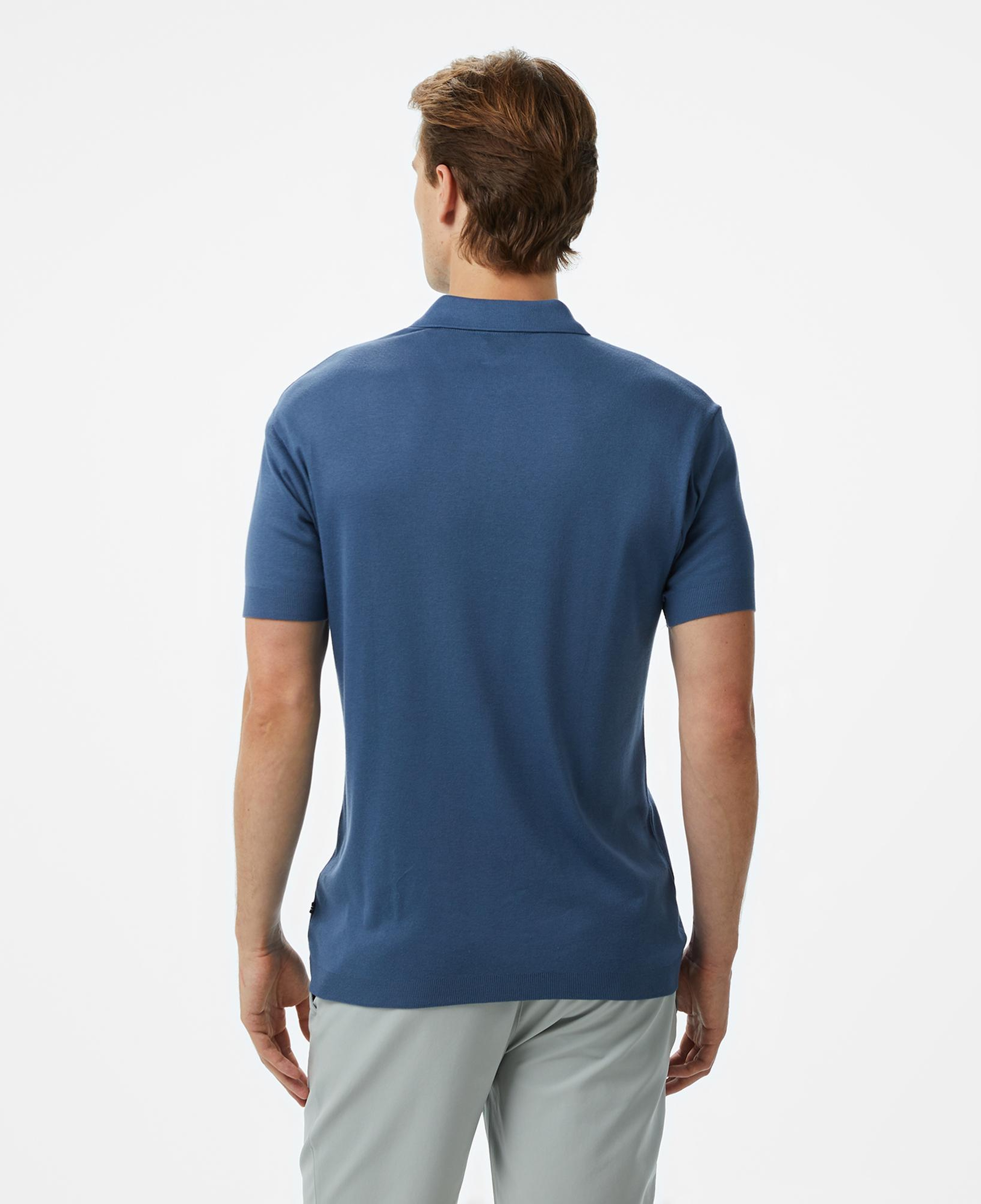 Nautica Erkek Mavi Classic Fit Modal Karışımlı Polo