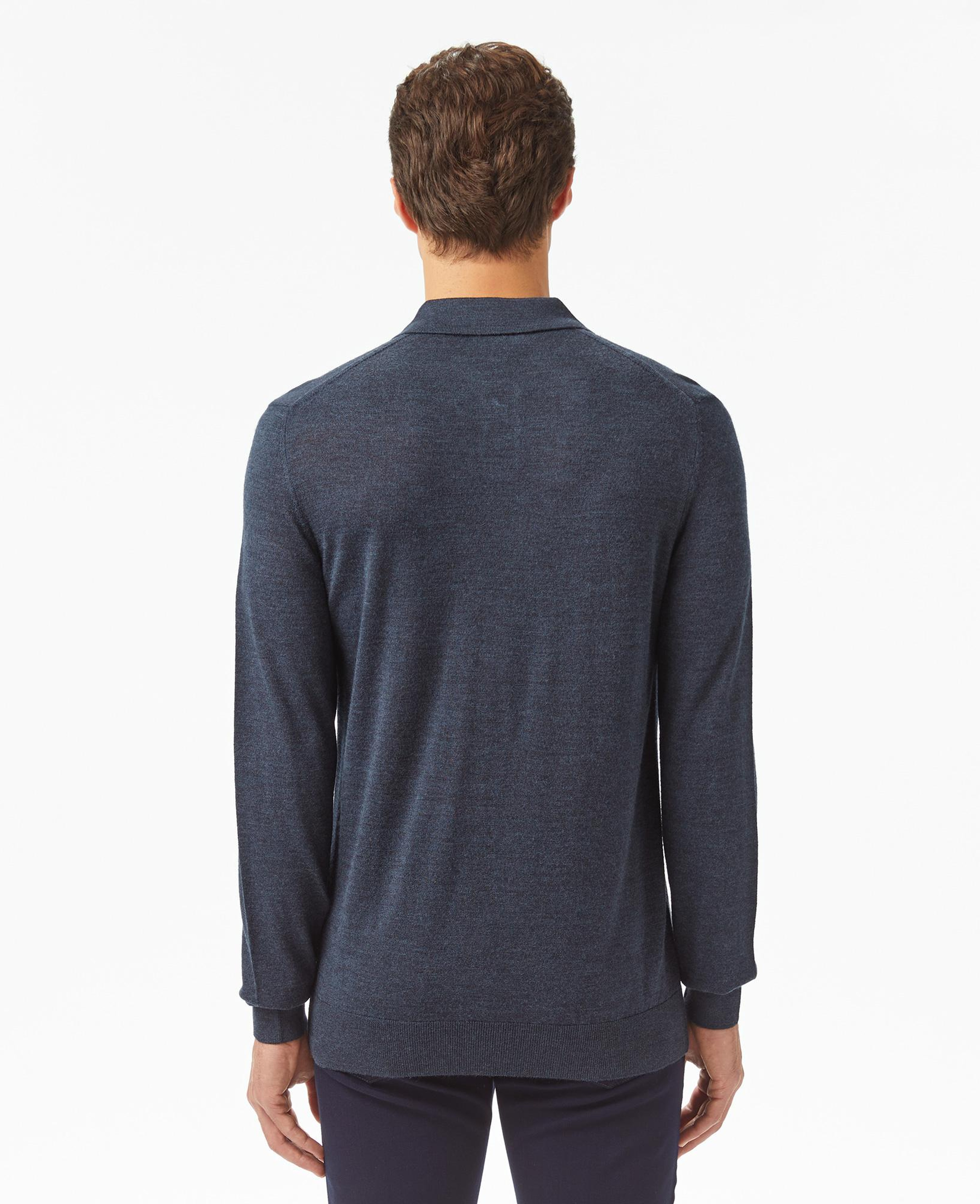 Erkek Classic Fit Polo Yaka Lacivert Kazak