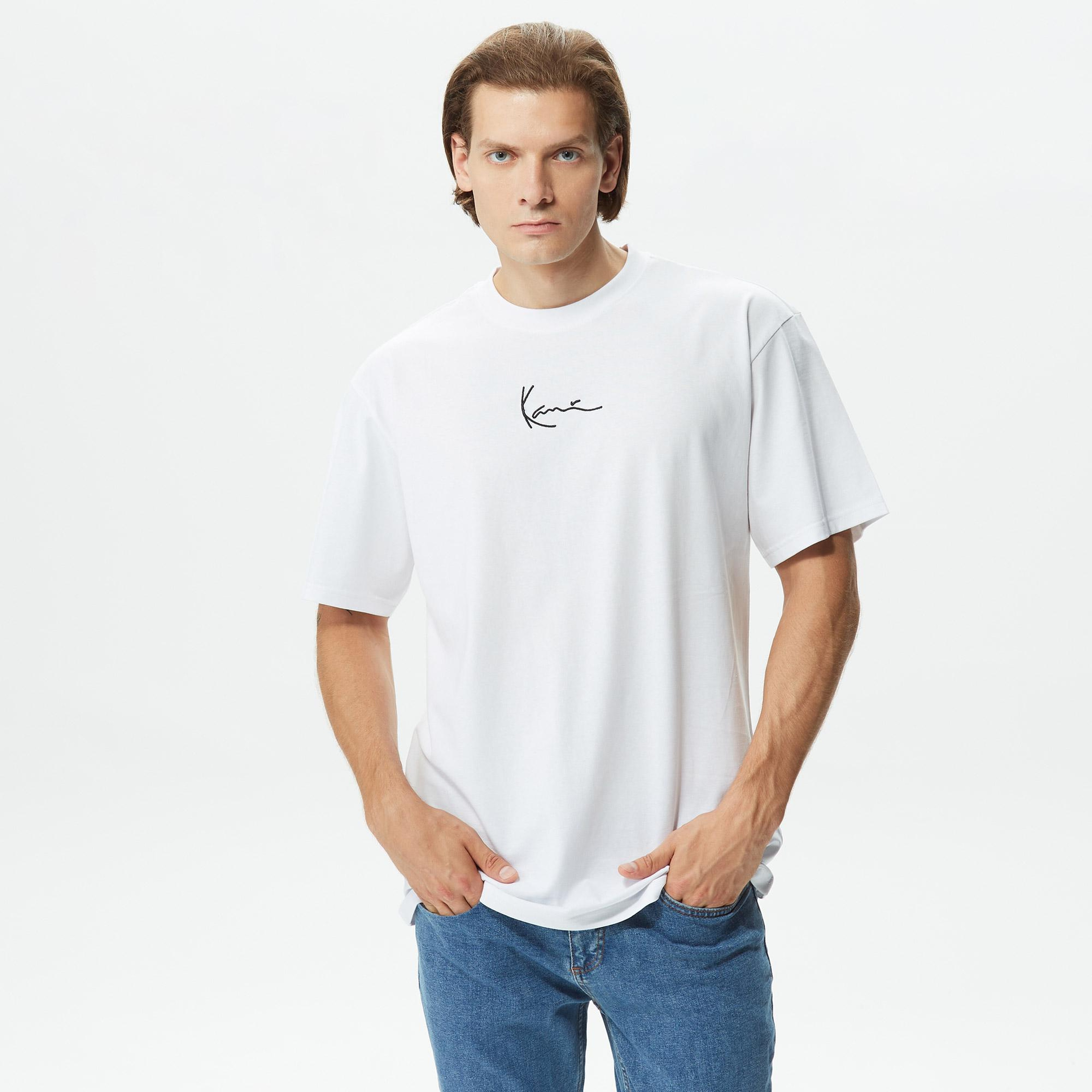 Karl Kani Small Signature Erkek Beyaz T-Shirt