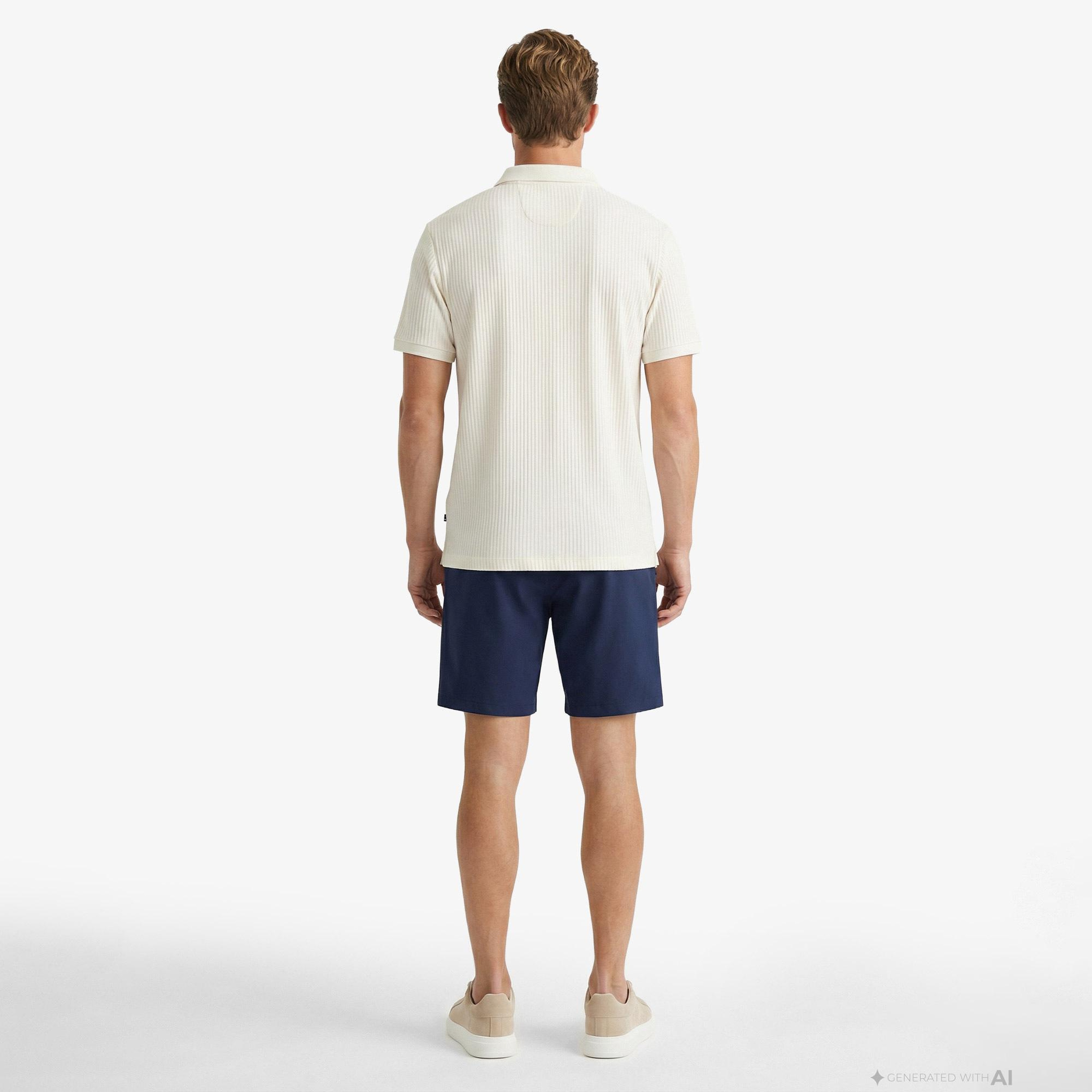 Nautica Erkek Krem Regular Fit Polo Yaka T-Shirt