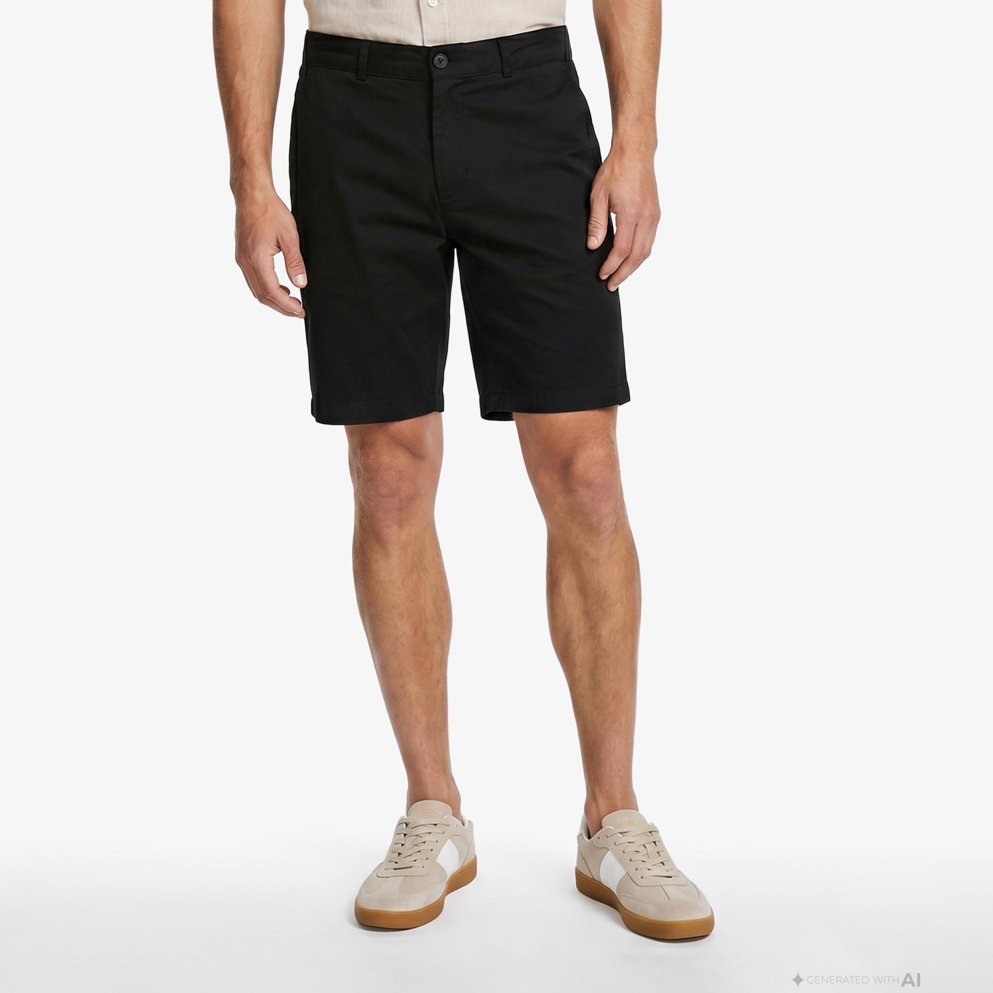 Nautica Erkek Siyah Regular Fit Şort