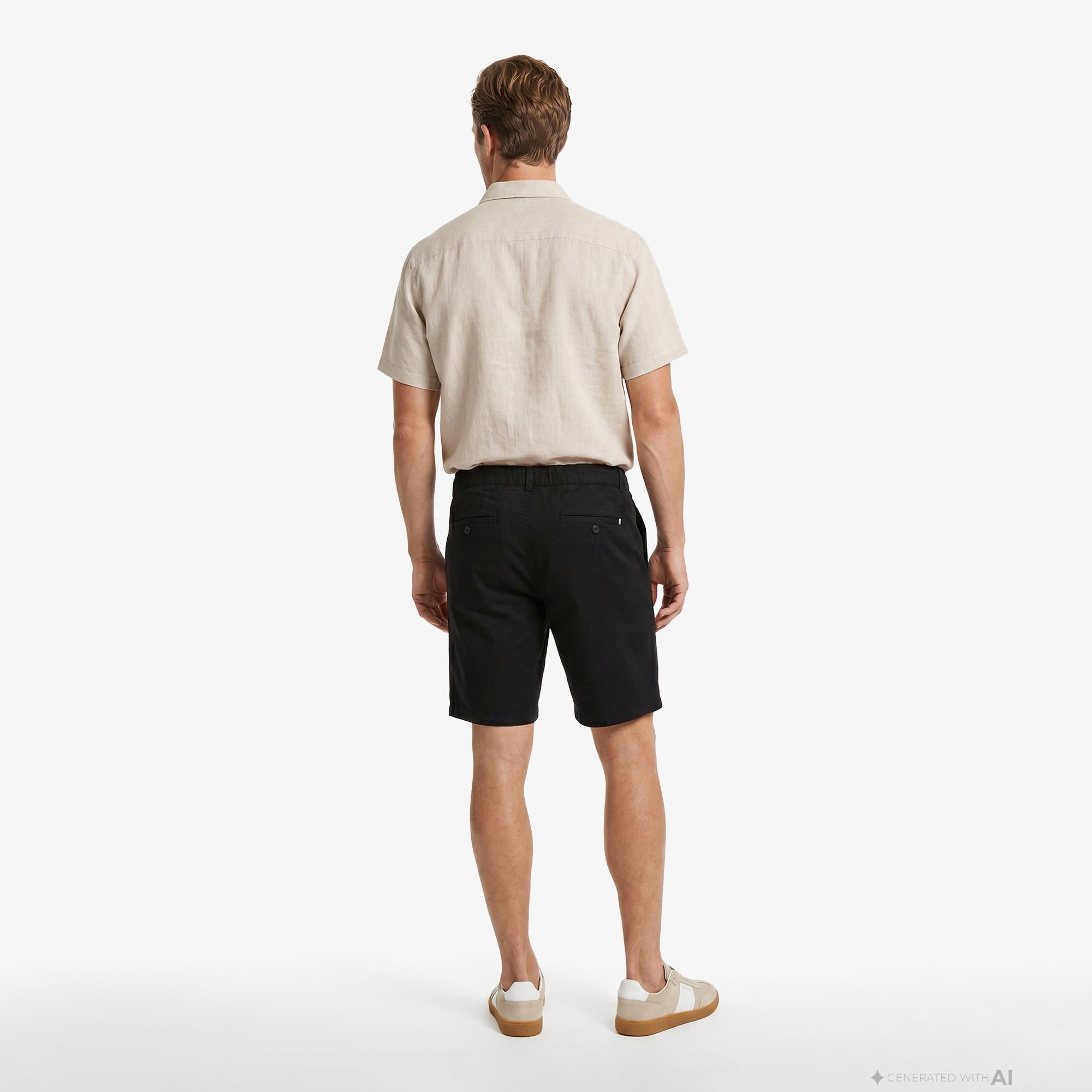 Nautica Erkek Siyah Regular Fit Şort