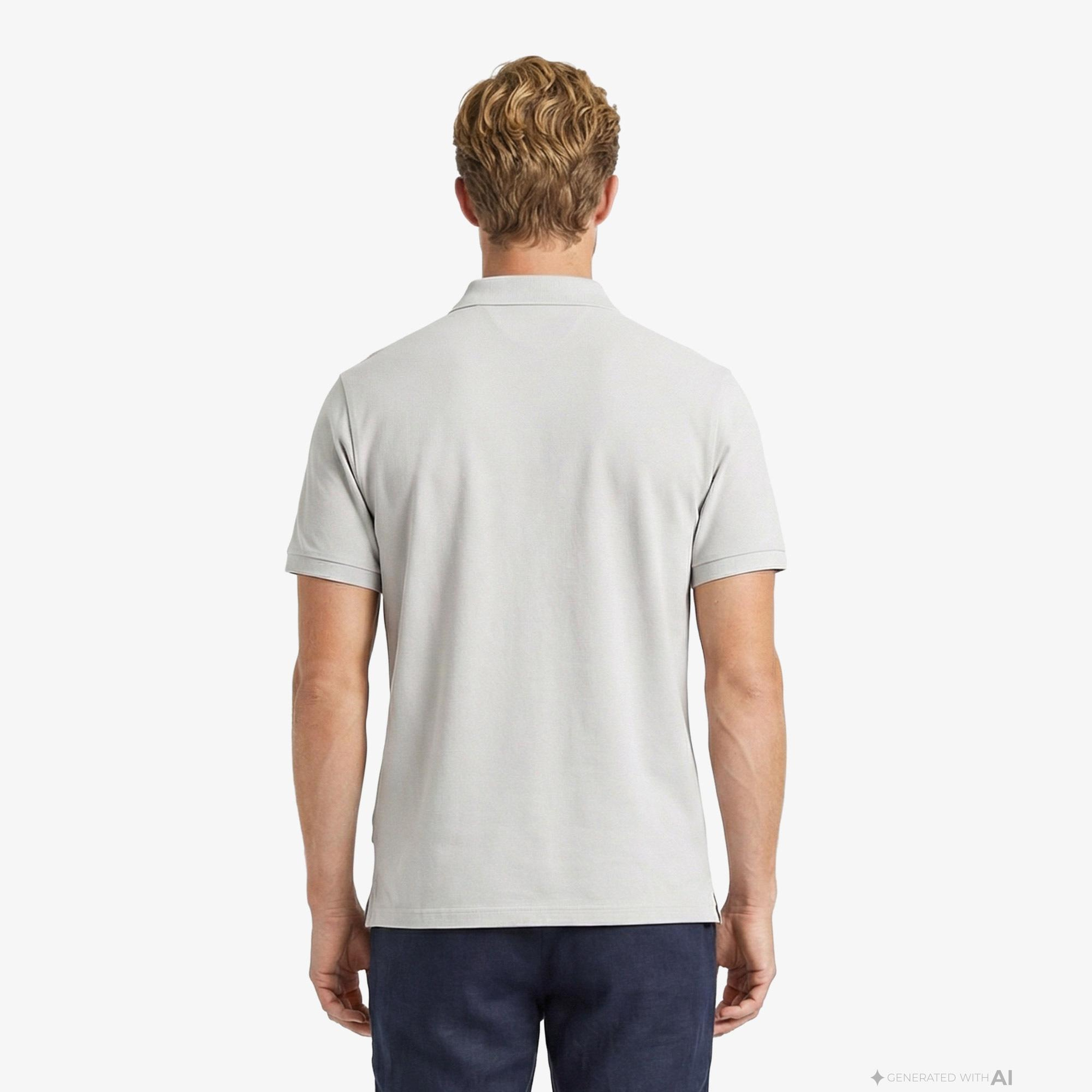 Nautica Erkek Gri Regular Fit Polo Yaka T-Shirt