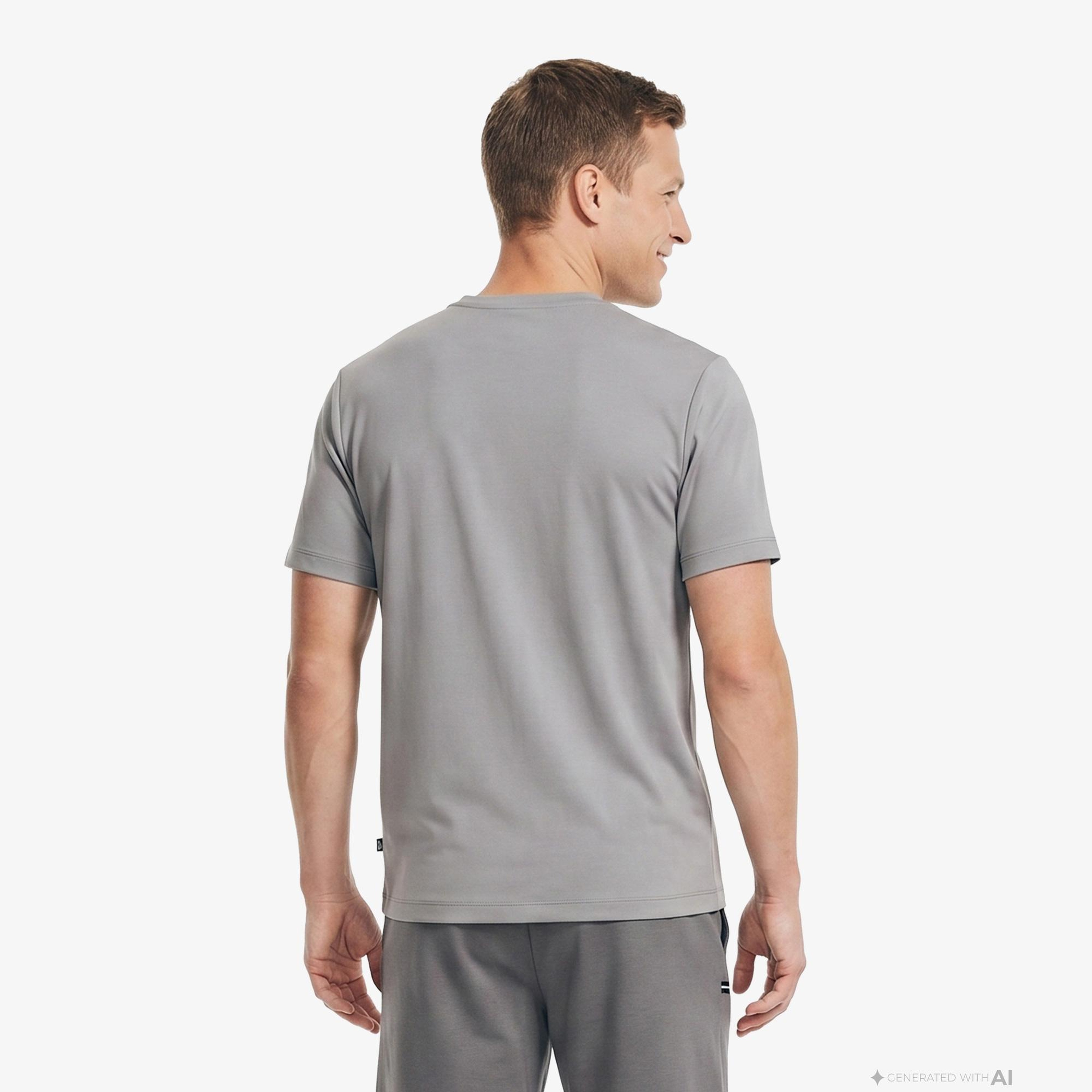 Nautica Erkek Gri Regular Fit T-Shirt