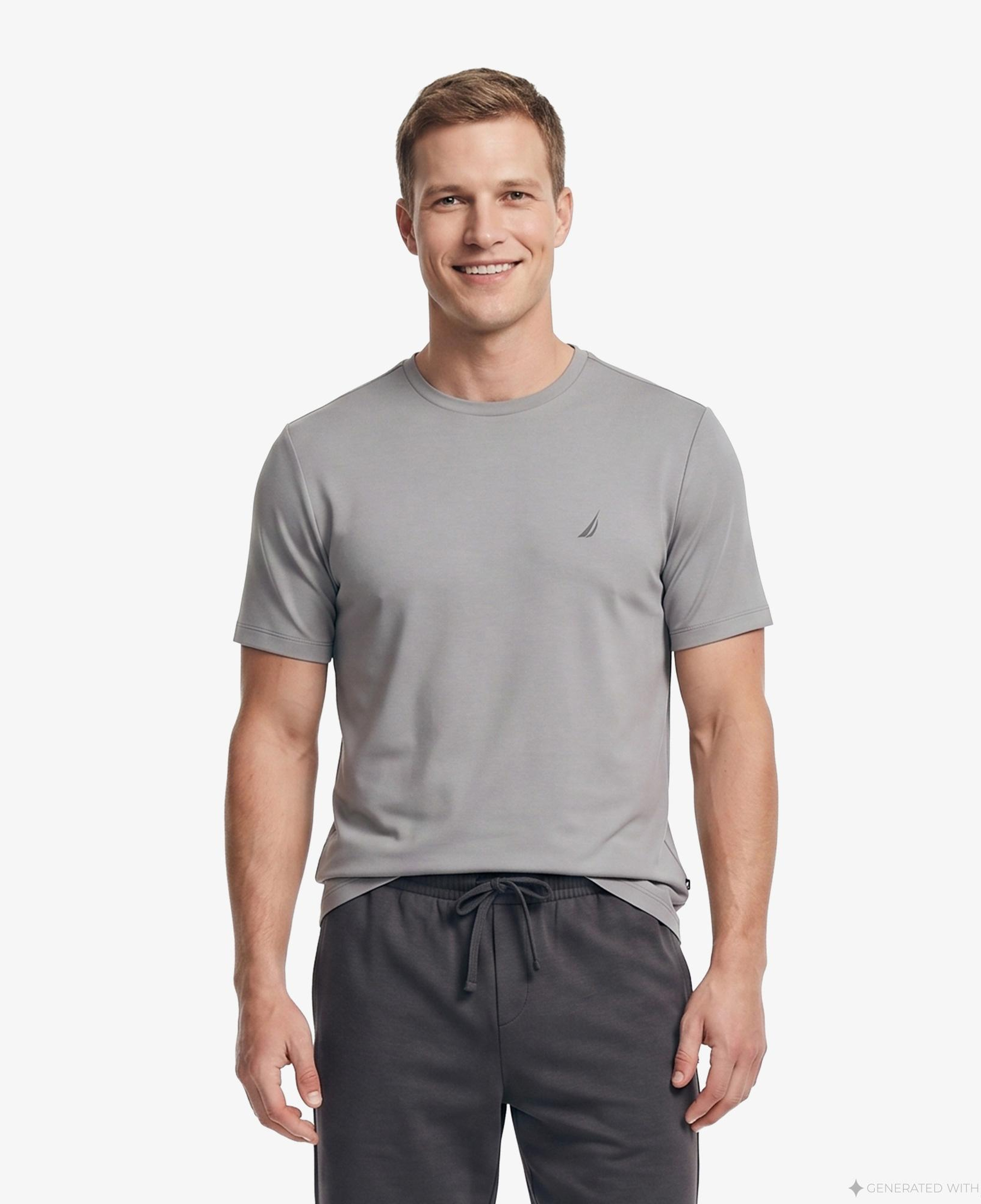 Nautica Erkek Gri Regular Fit T-Shirt