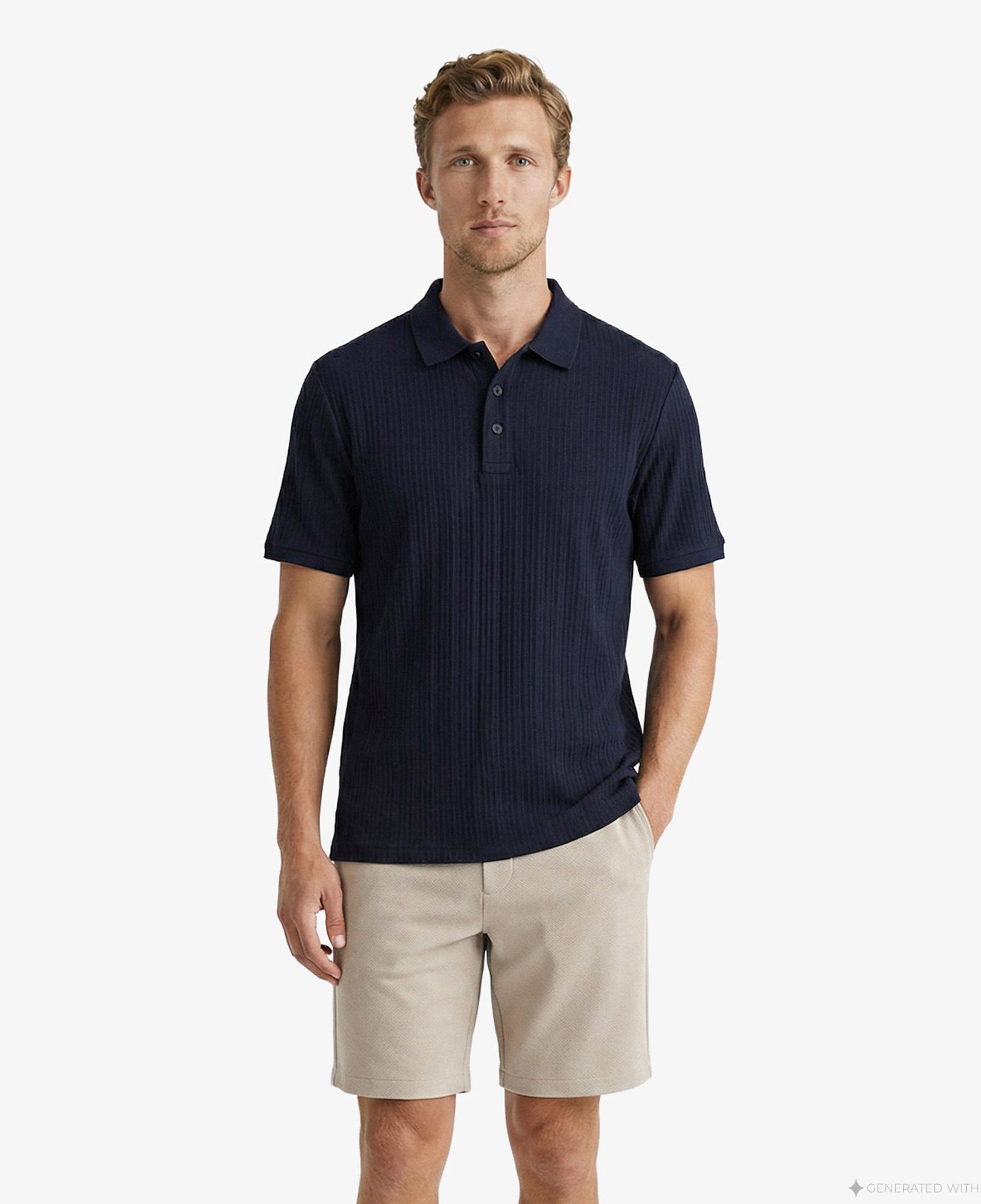 Nautica Erkek Lacivert Regular Fit Polo Yaka T-Shirt