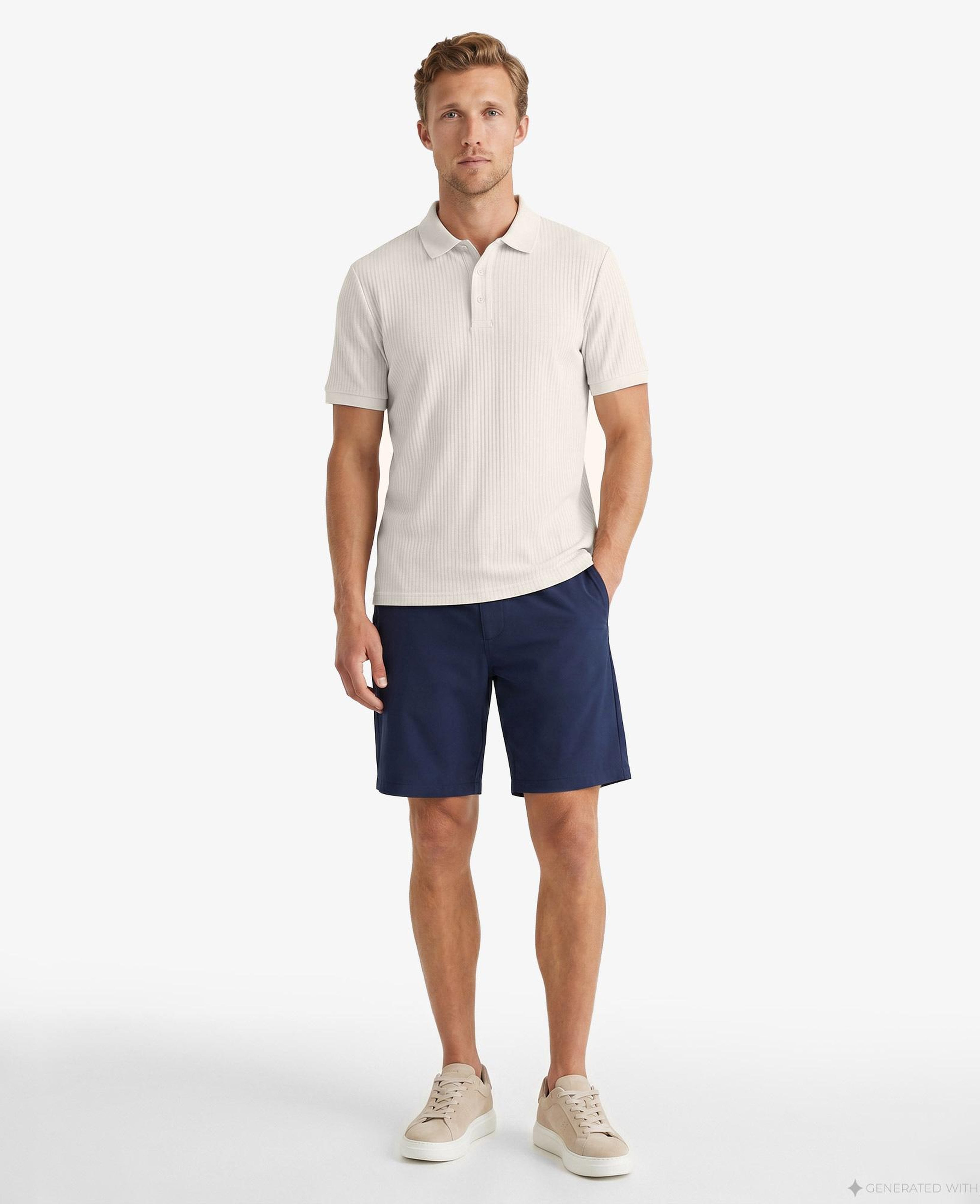 Nautica Erkek Krem Regular Fit Polo Yaka T-Shirt