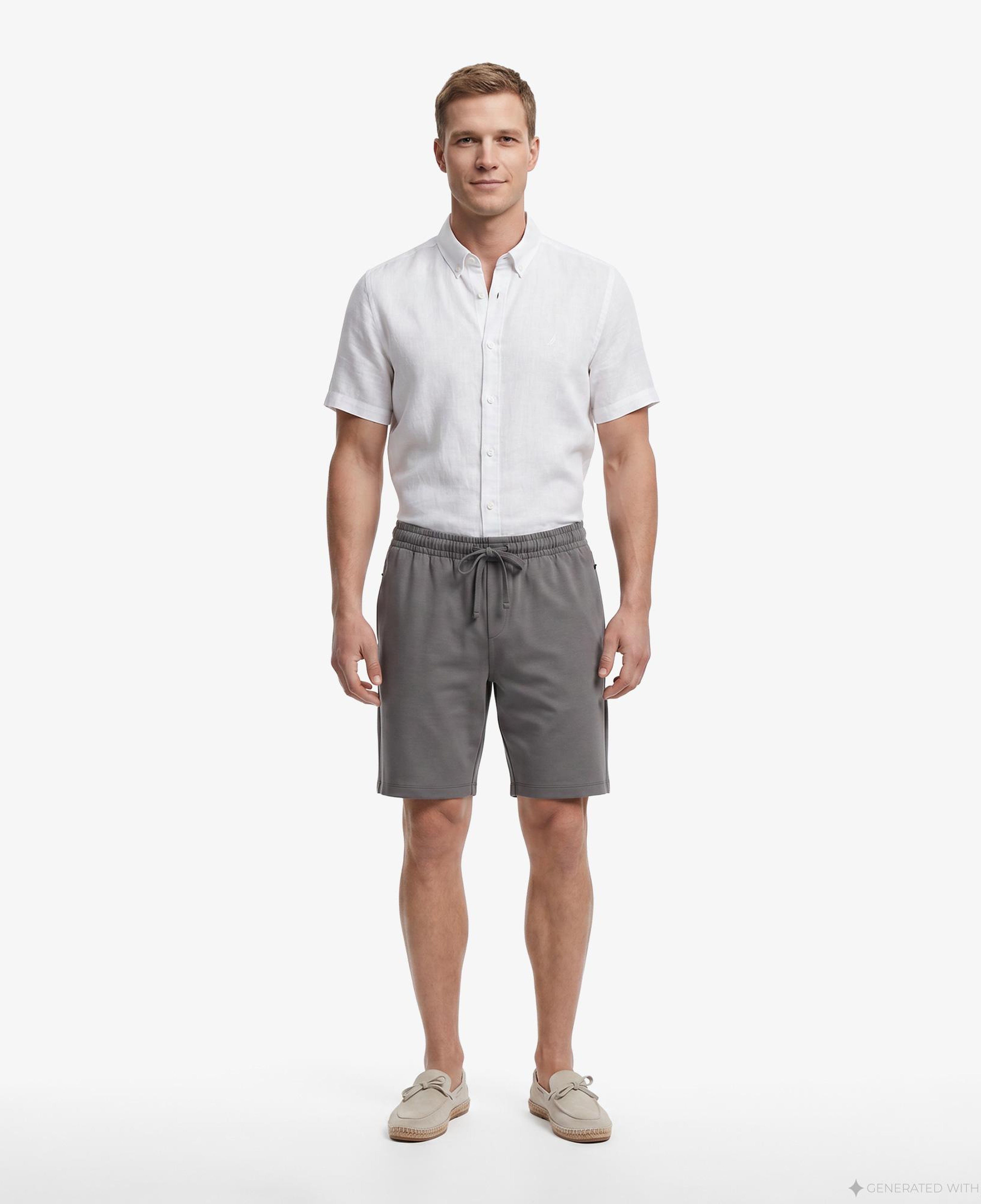 Nautica Erkek Beyaz Regular Fit Kısa Kollu Gömlek