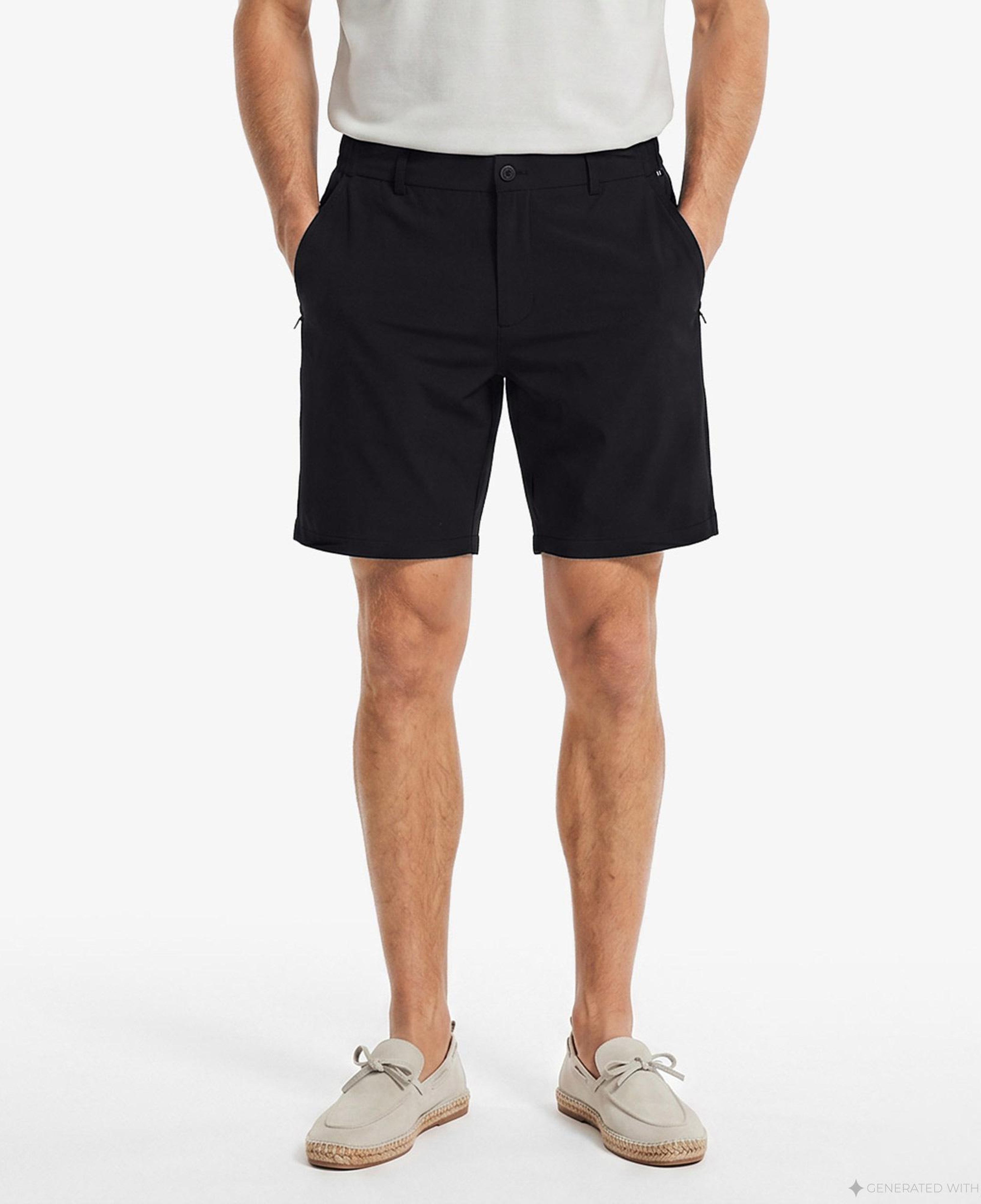 Nautica Erkek Siyah Regular Fit Su İtici Şort