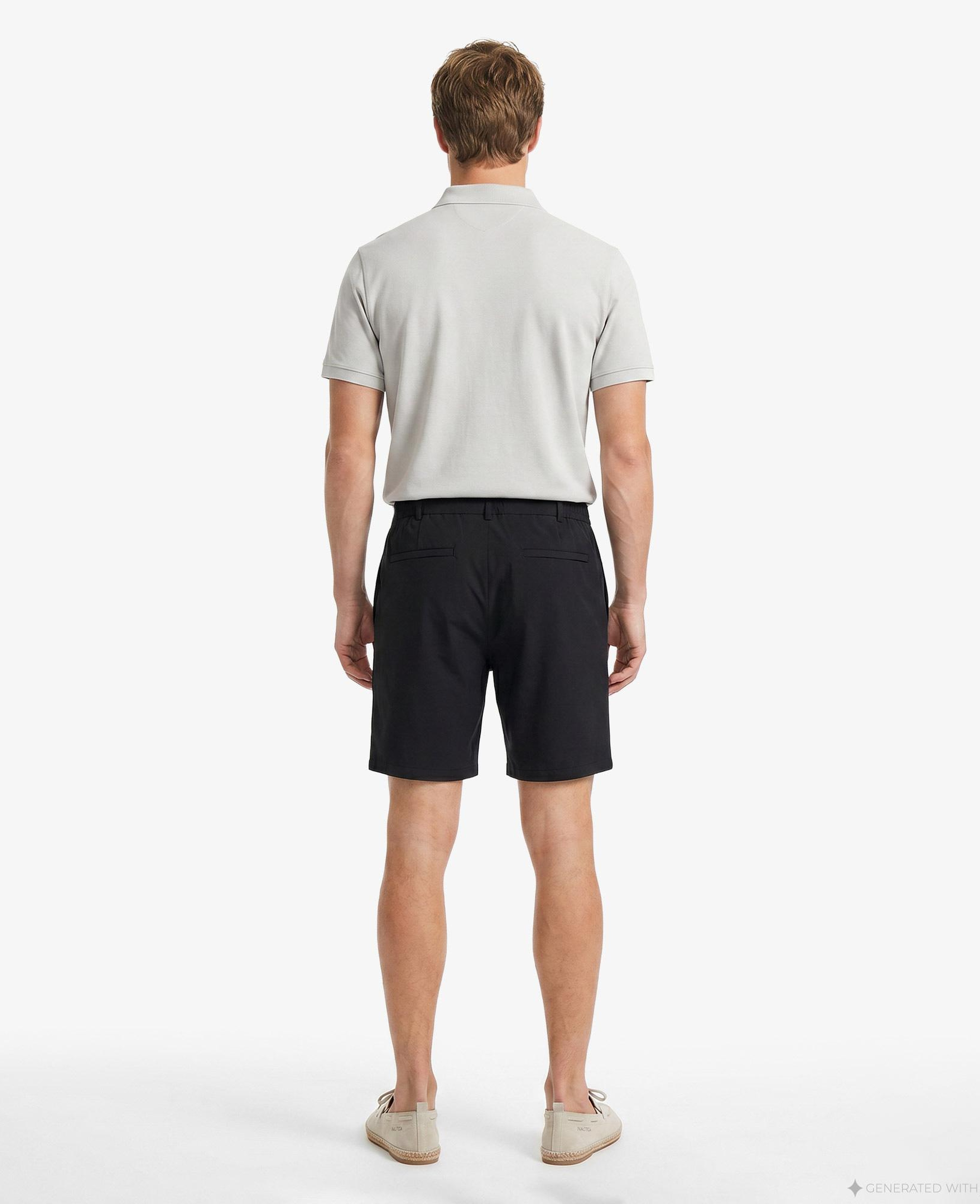 Nautica Erkek Siyah Regular Fit Su İtici Şort