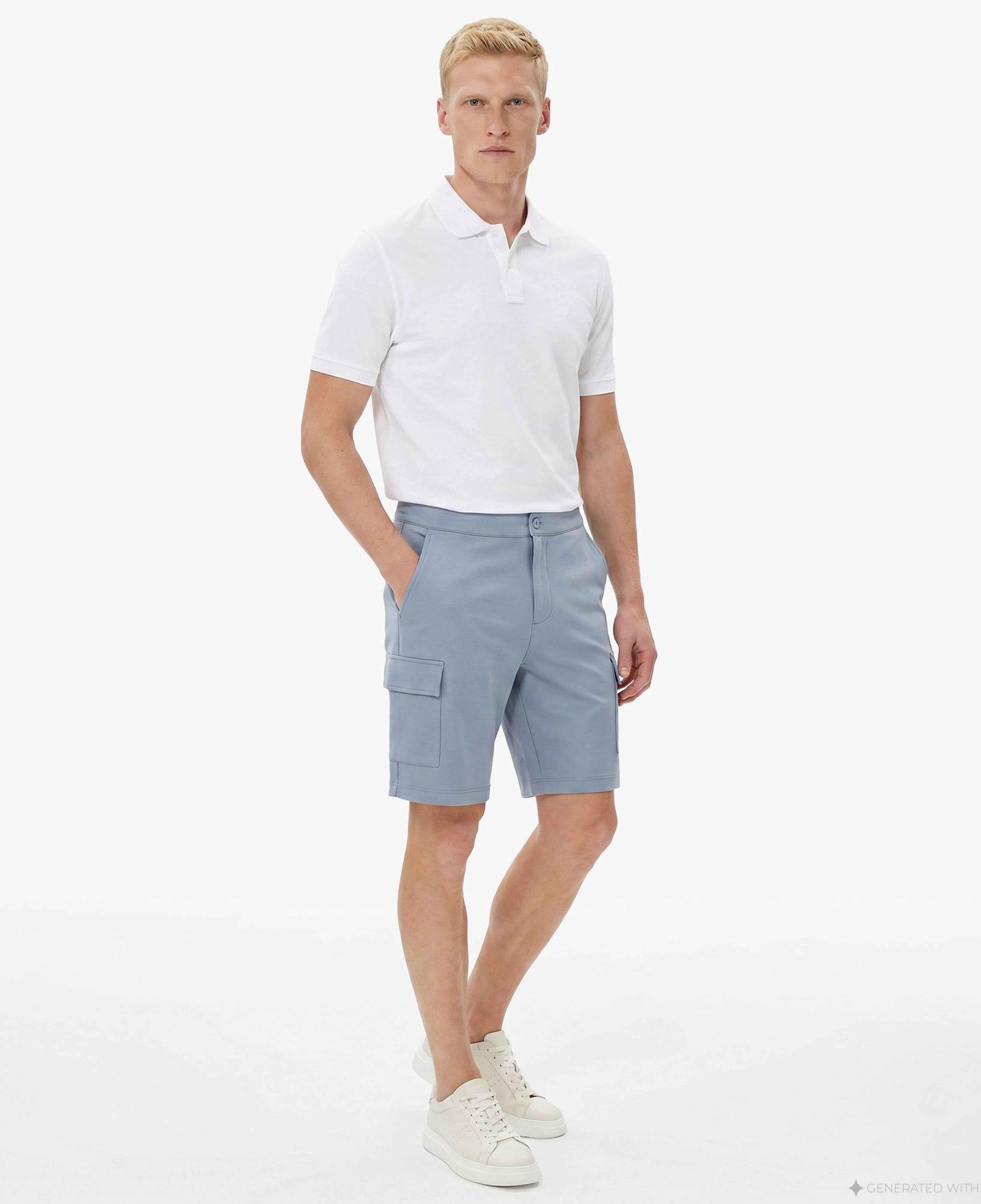 Nautica Erkek Mavi Regular Fit Kargo Şort