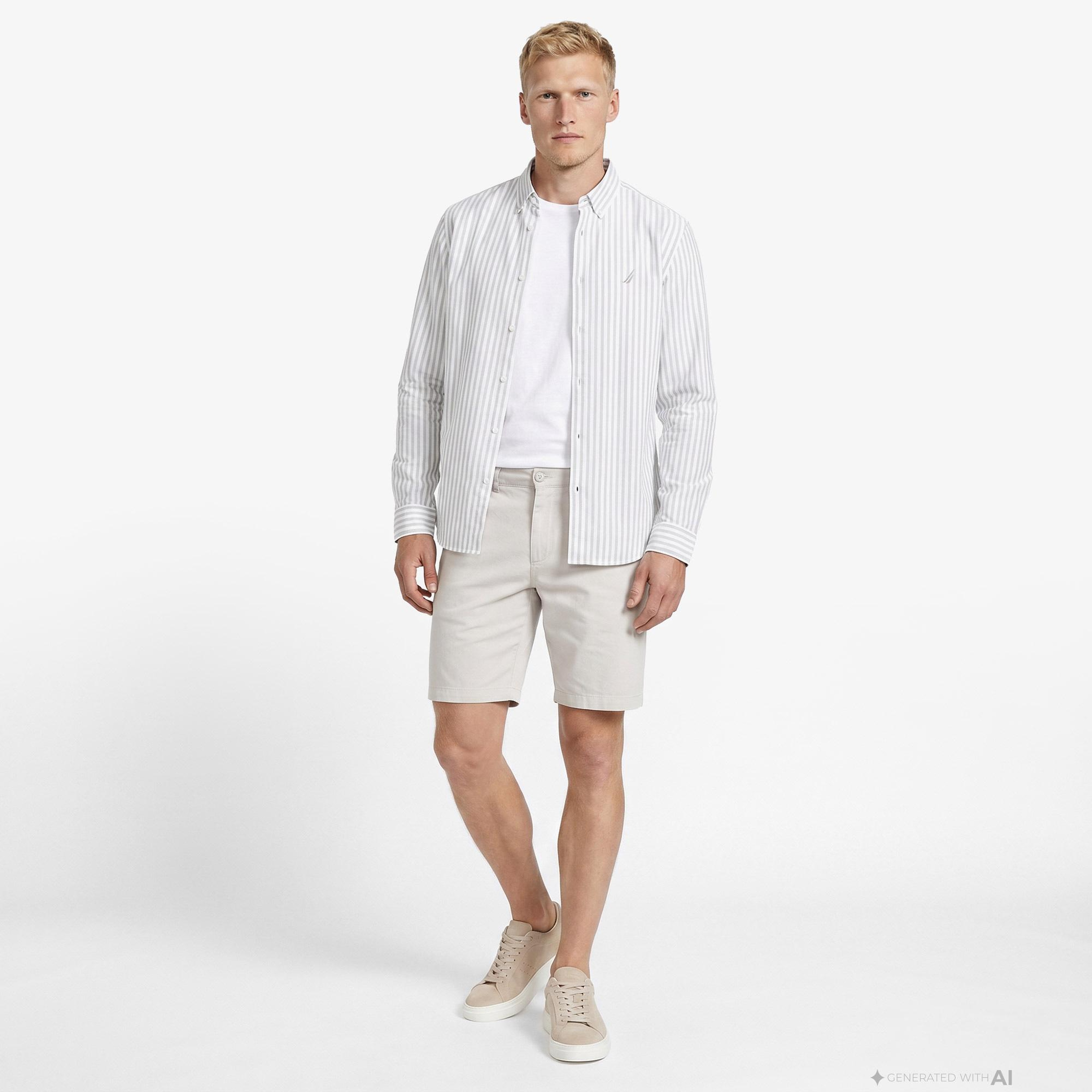 Nautica Erkek Gri Regular Fit Şort