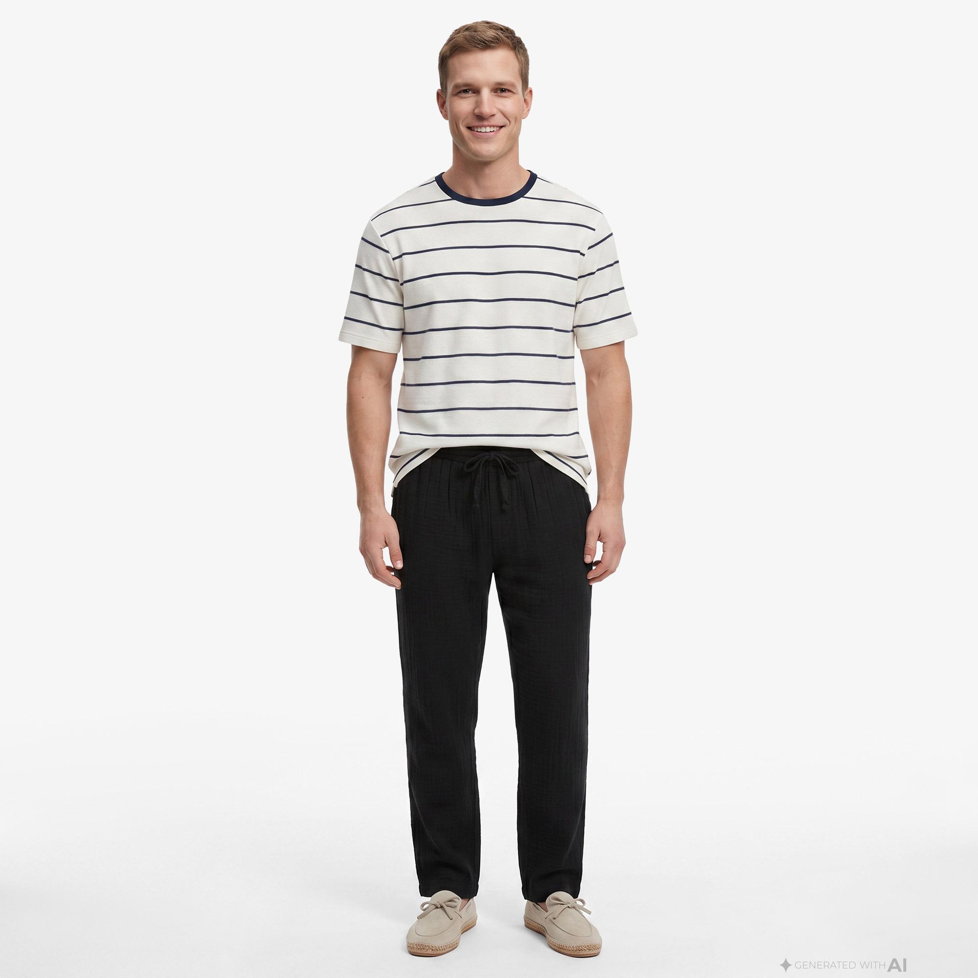 Nautica Erkek Siyah Regular Fit Pantolon