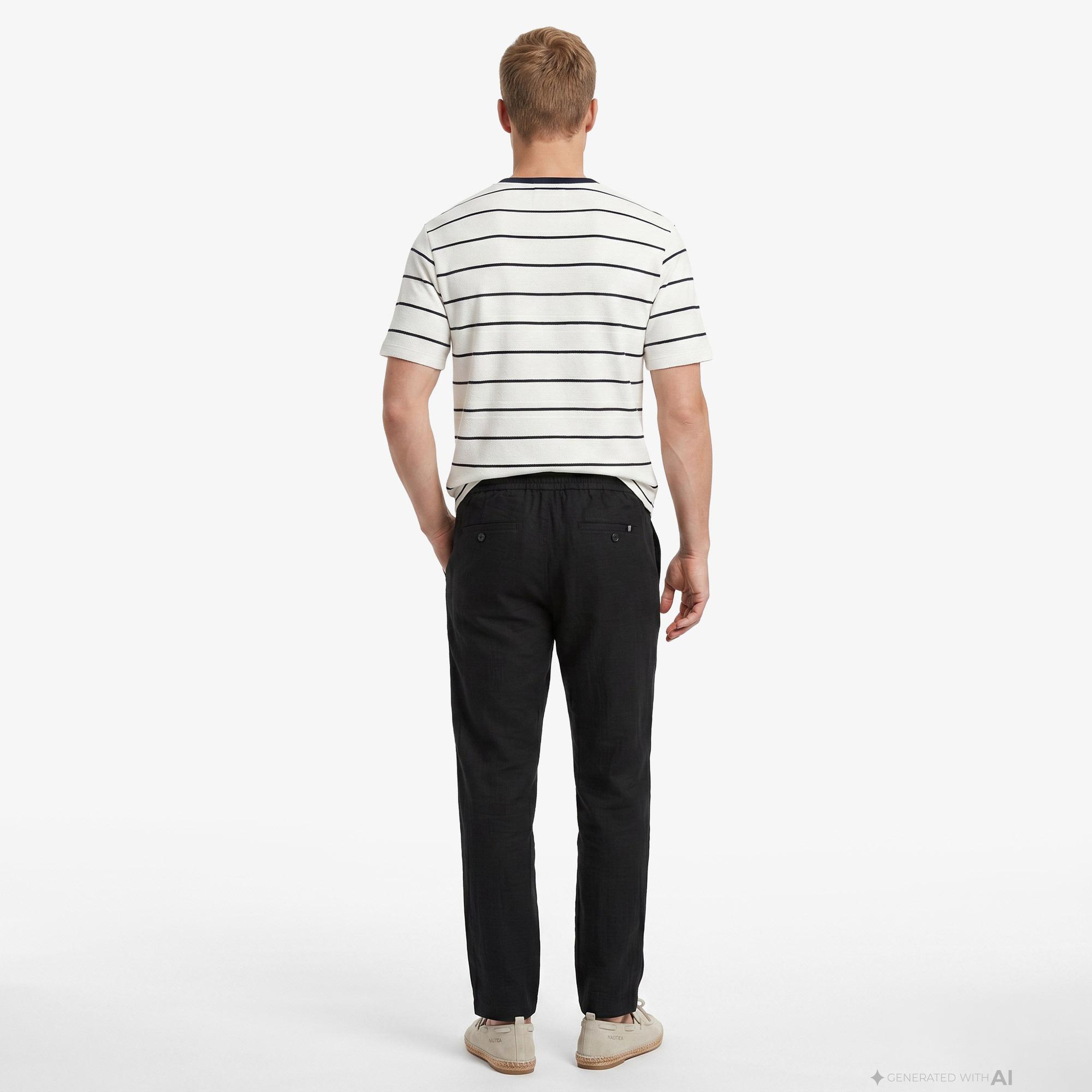 Nautica Erkek Siyah Regular Fit Pantolon
