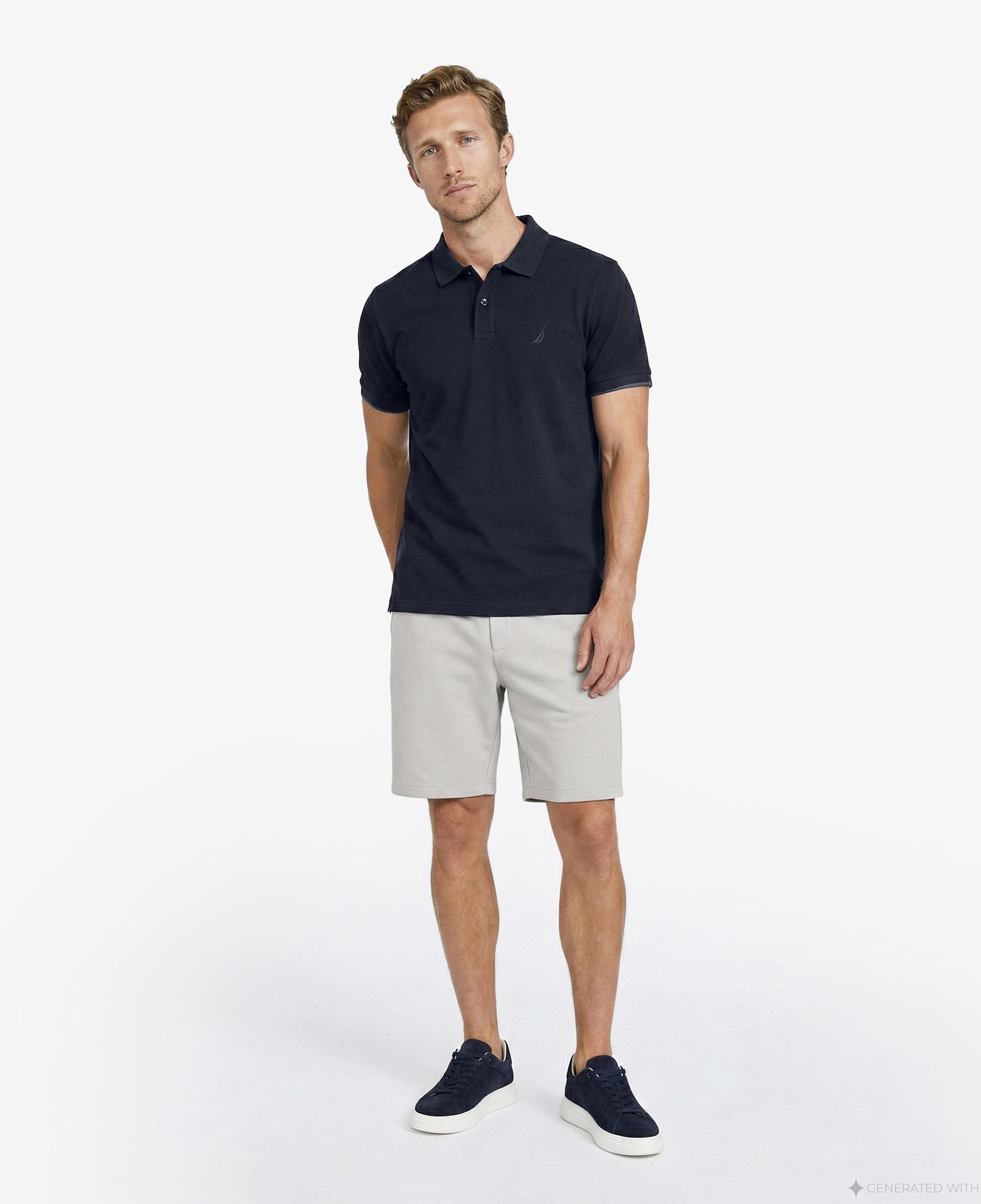 Nautica Erkek Lacivert Regular Fit Polo Yaka T-Shirt