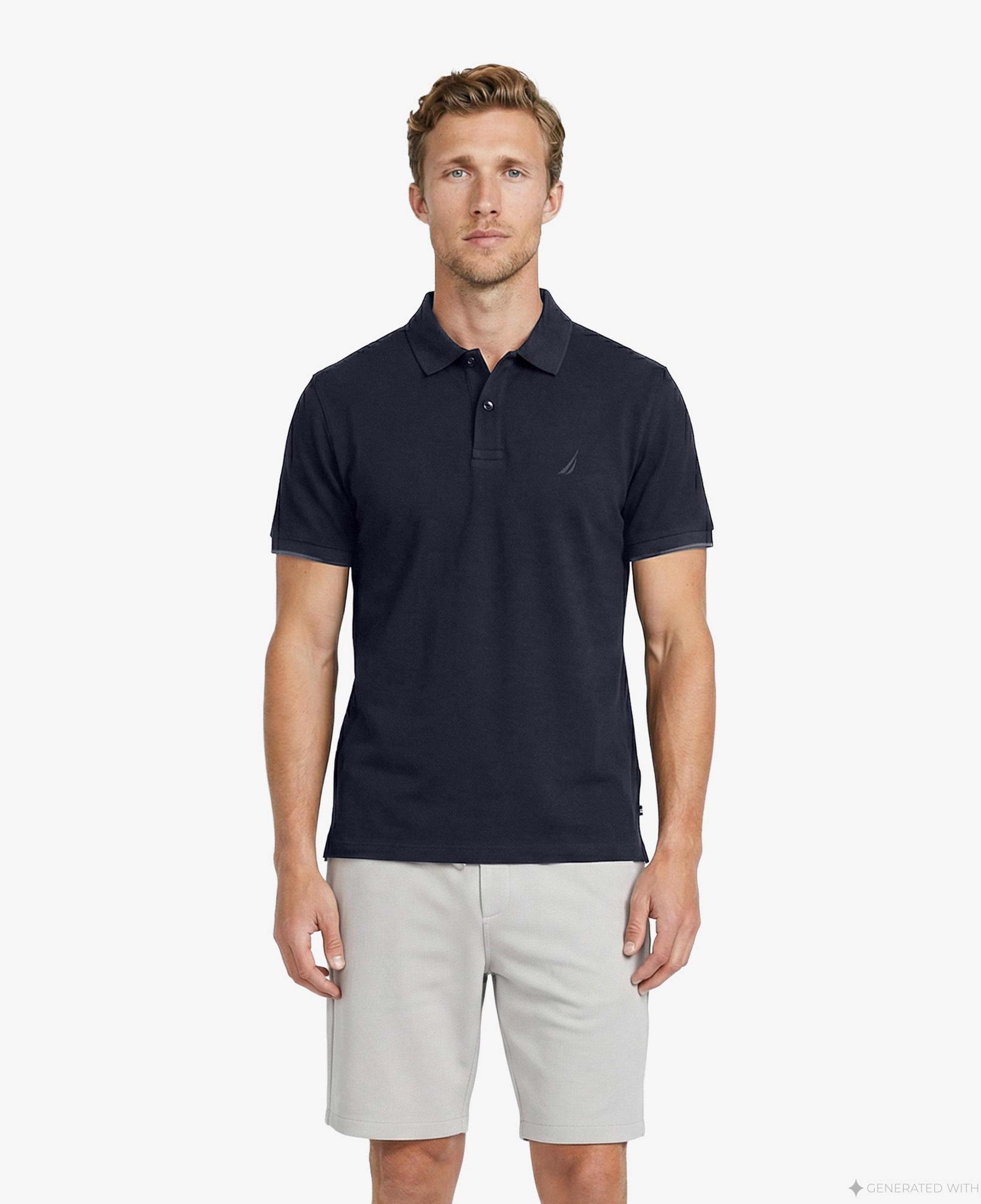 Nautica Erkek Lacivert Regular Fit Polo Yaka T-Shirt