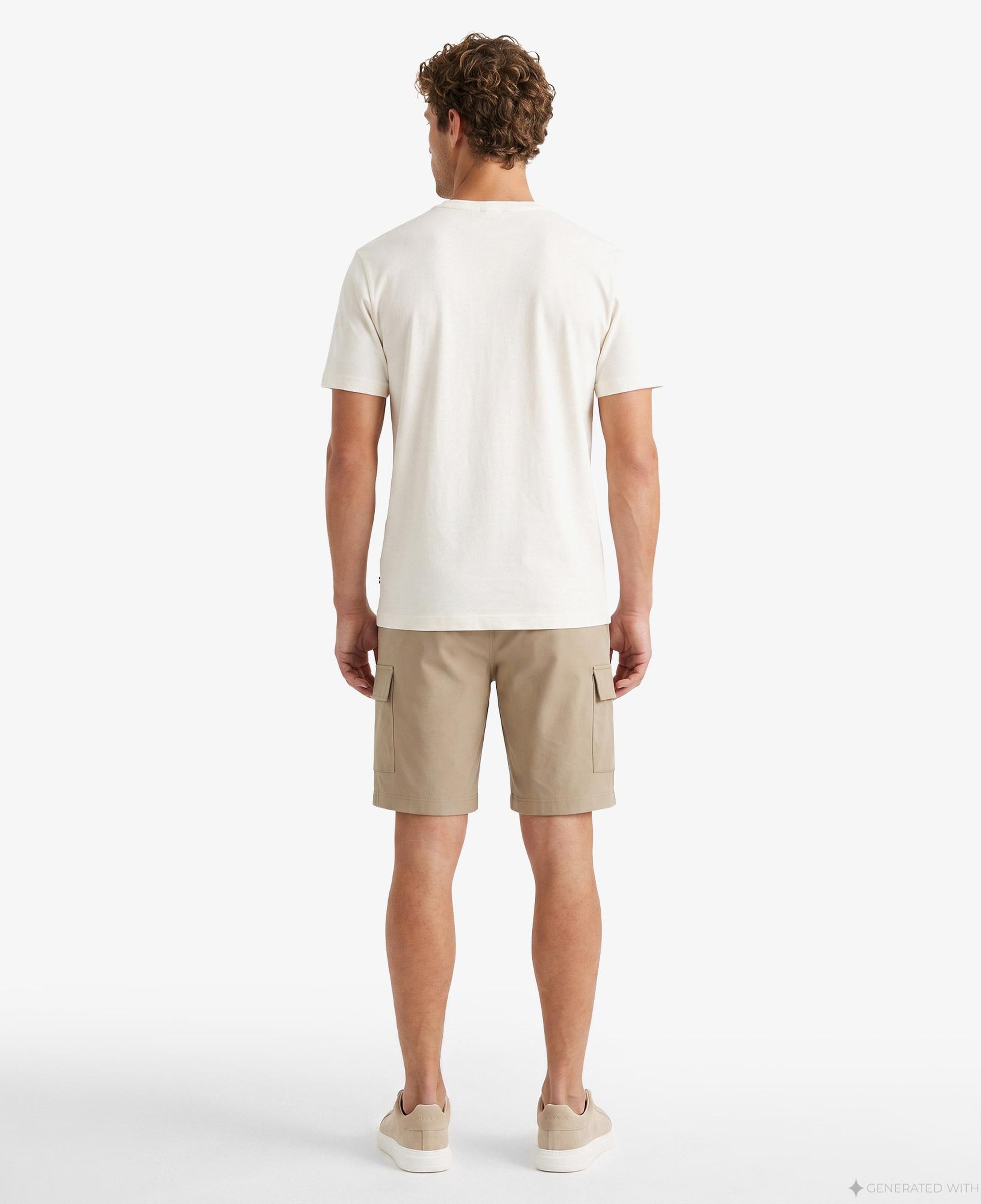 Nautica Erkek Krem Regular Fit Baskılı T-Shirt
