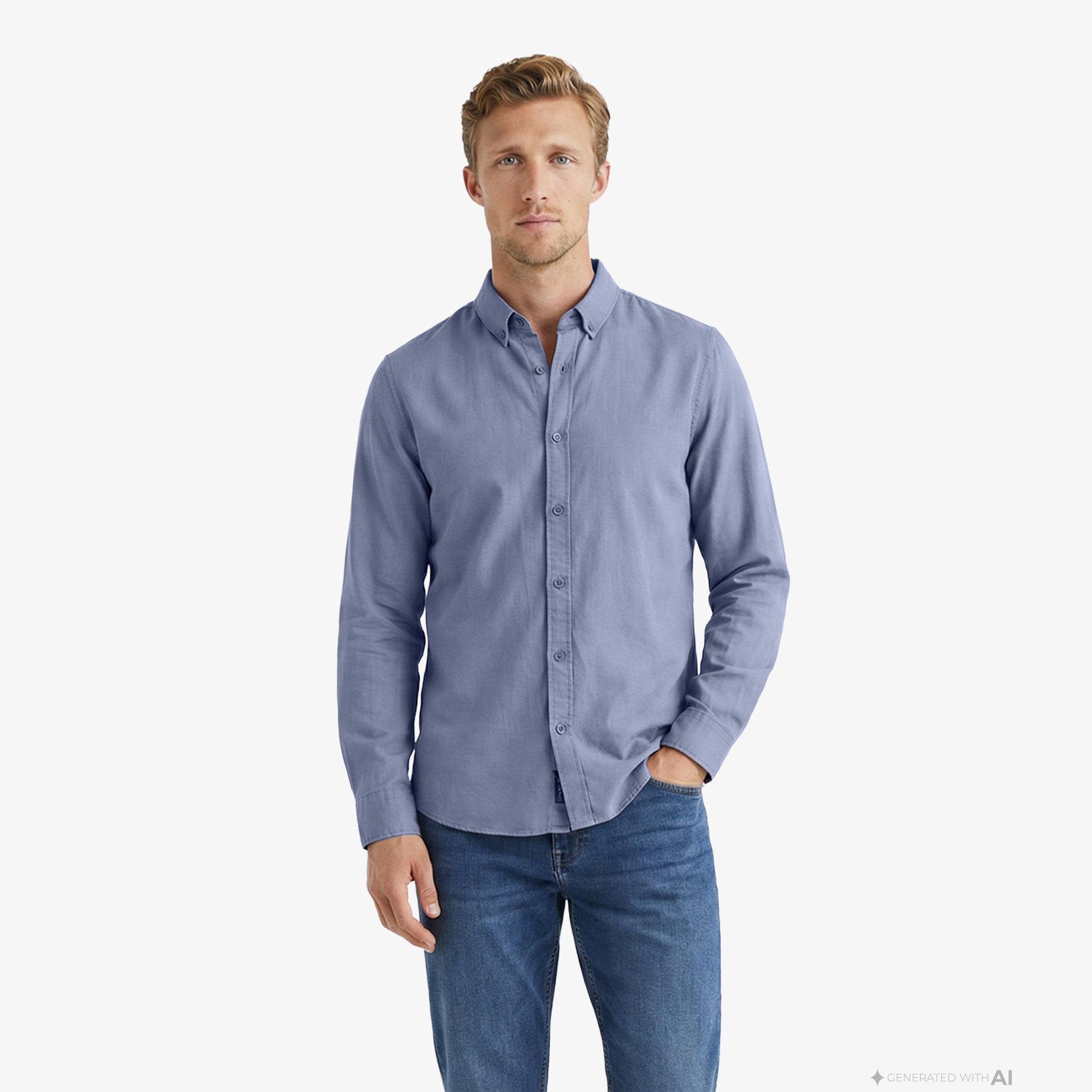 Nautica Erkek Mavi Regular Fit Gömlek