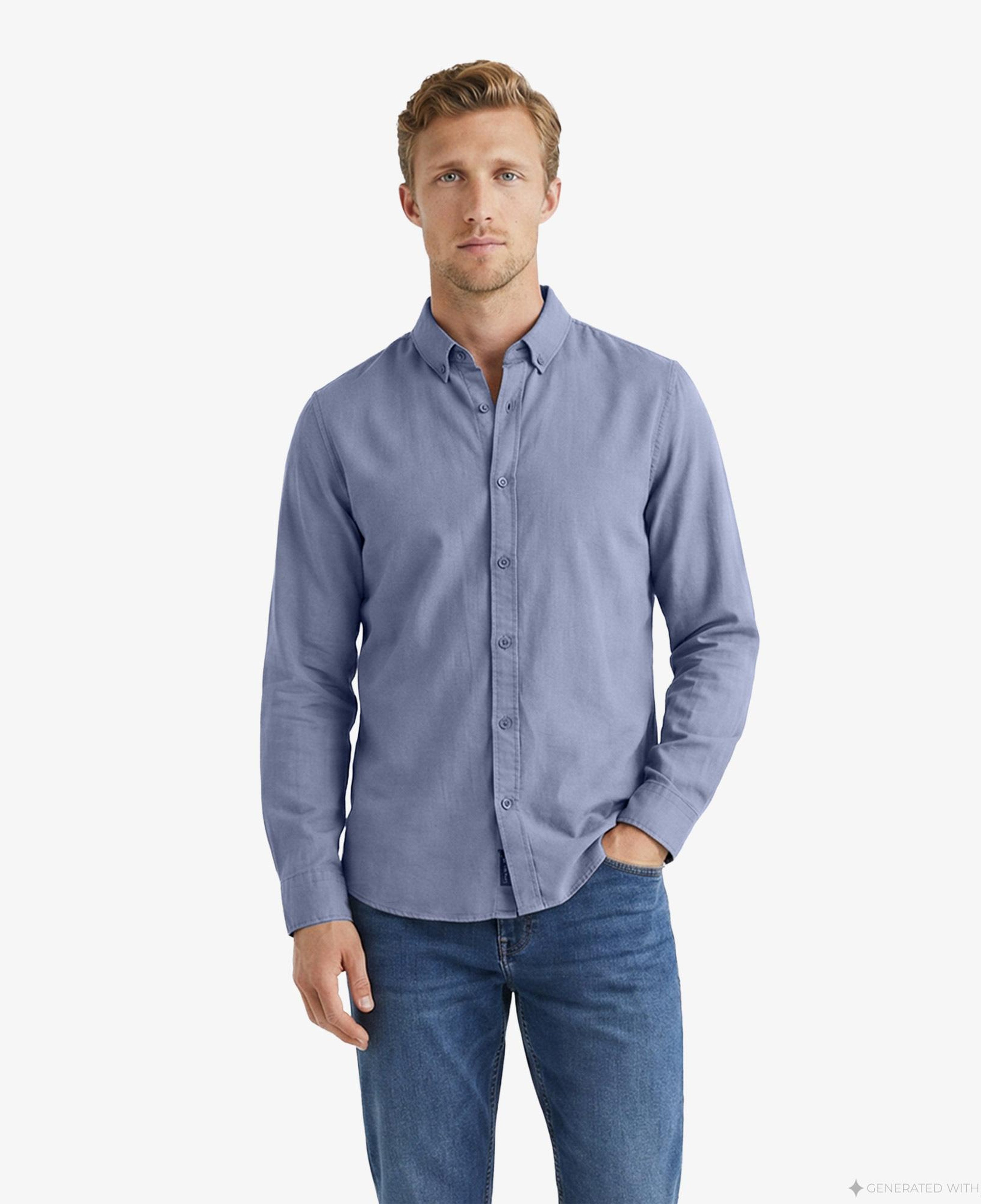 Nautica Erkek Mavi Regular Fit Gömlek