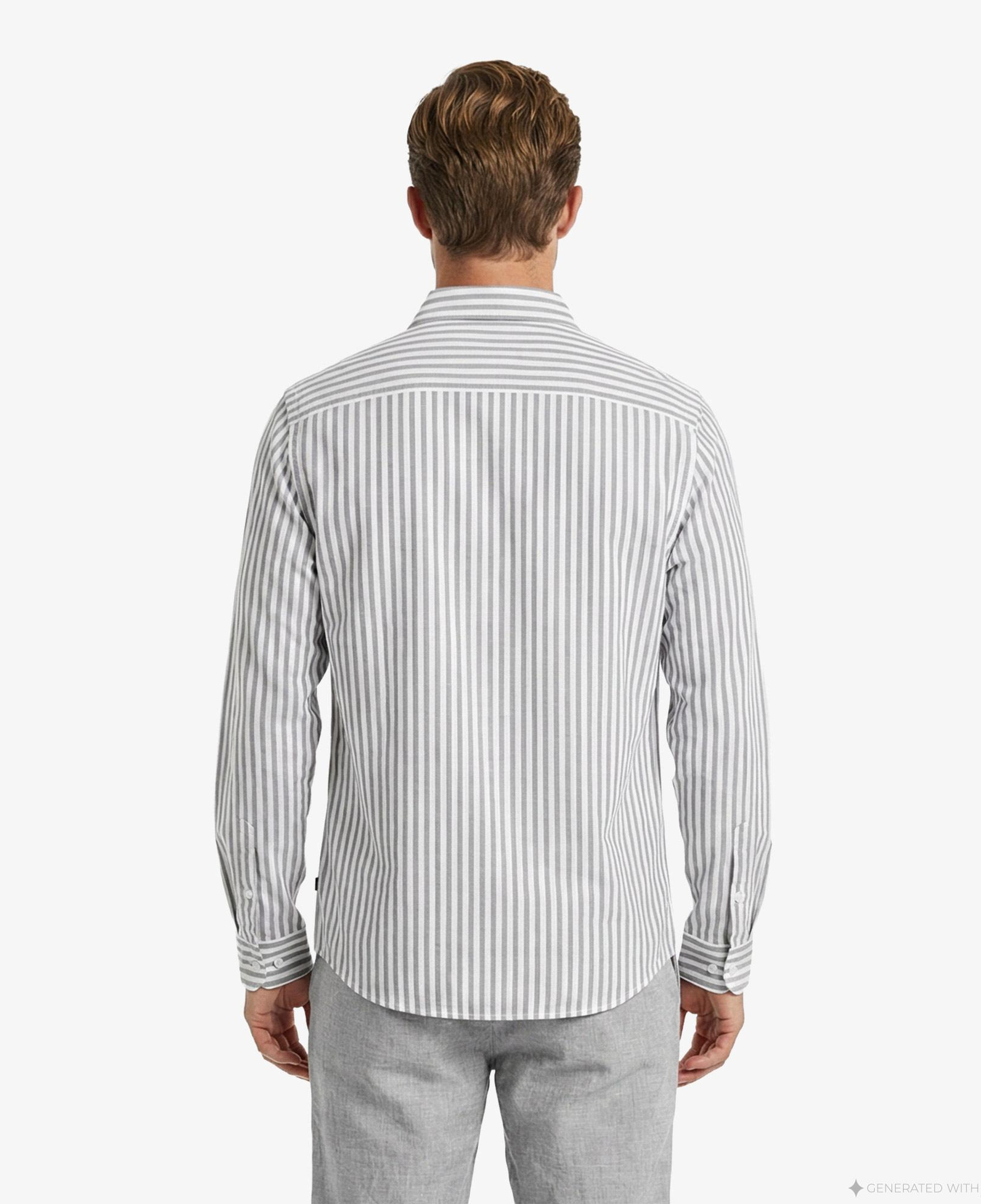 Nautica Erkek Lacivert Regular Fit Çizgili Gömlek