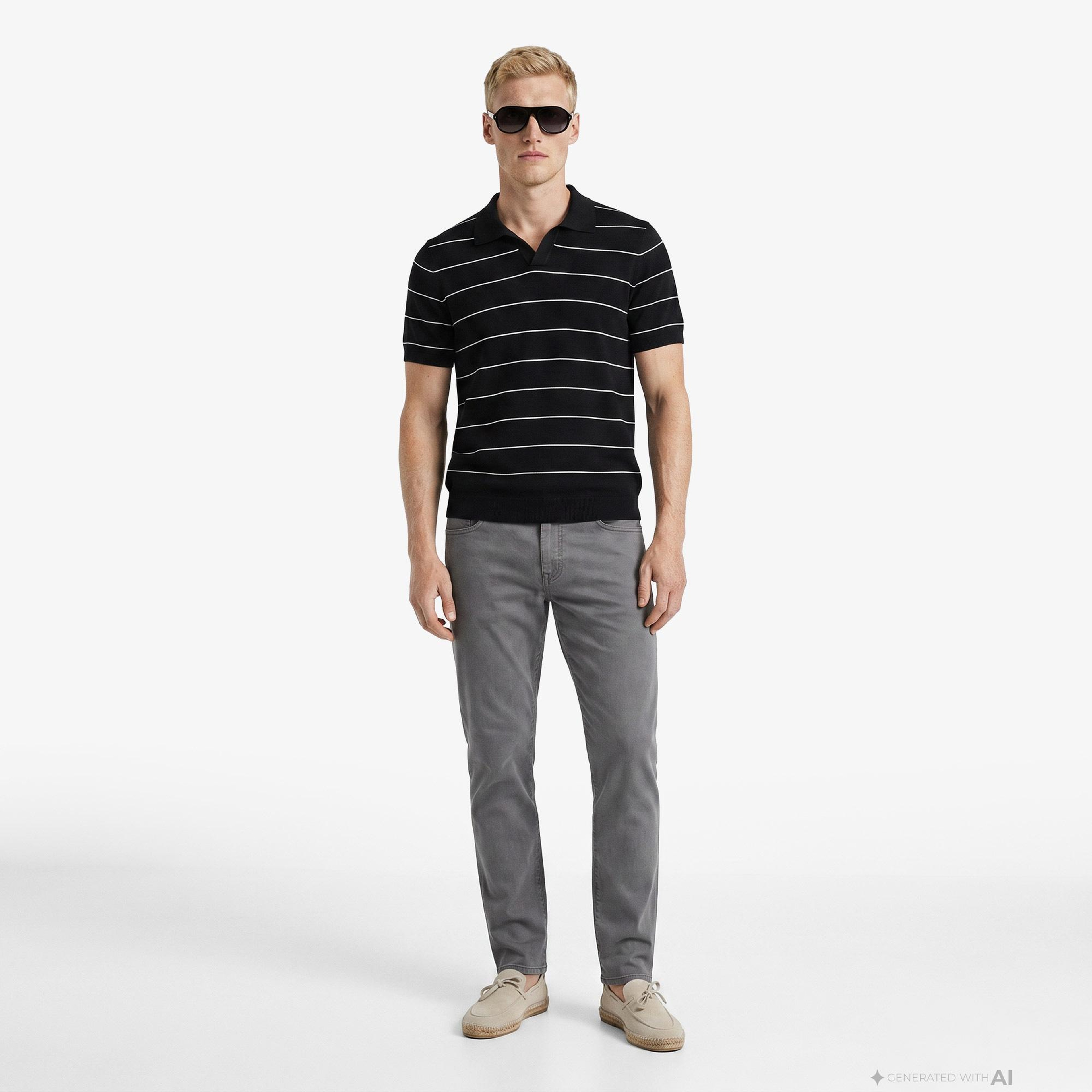 Nautica Erkek Gri Slim Fit Pantolon