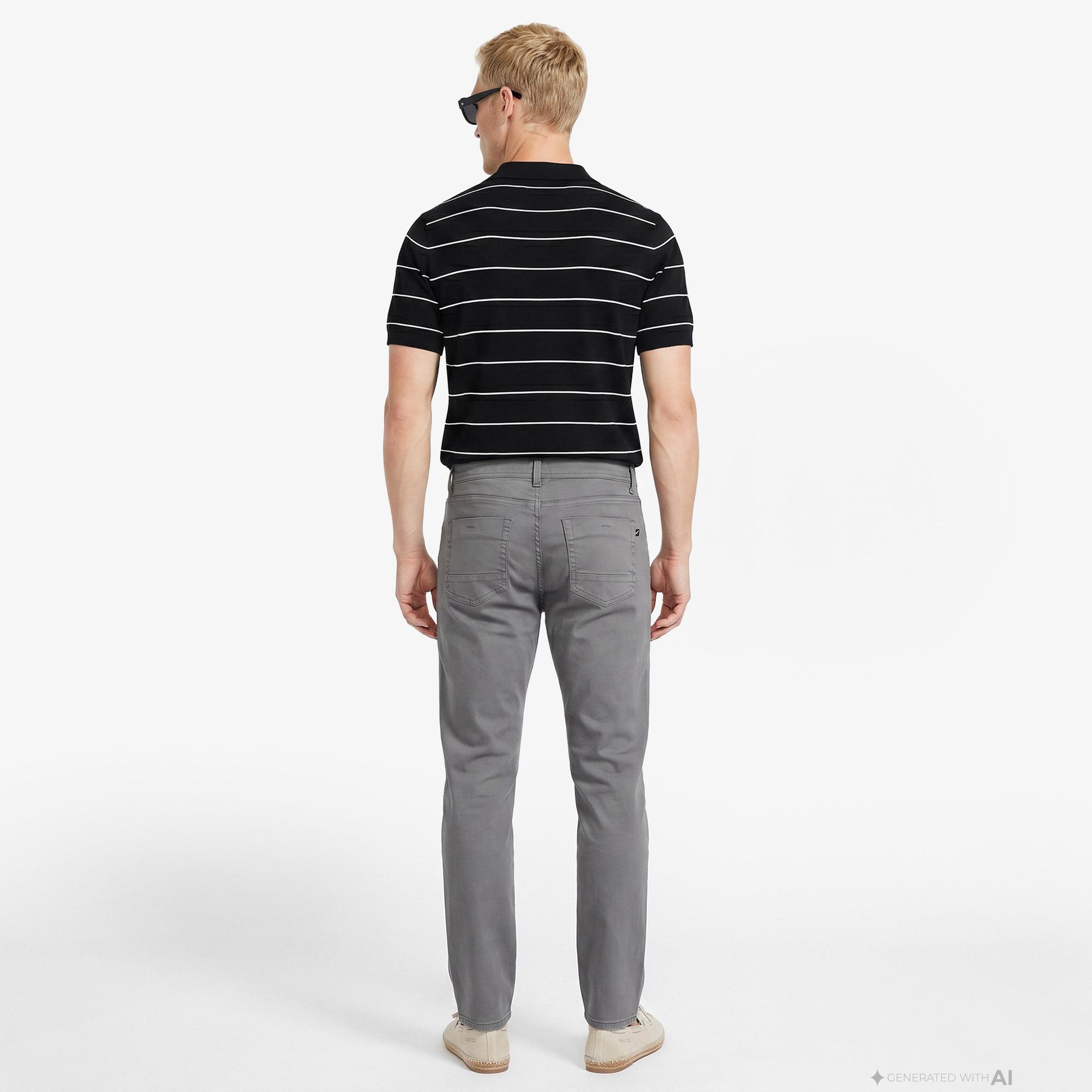 Nautica Erkek Gri Slim Fit Pantolon