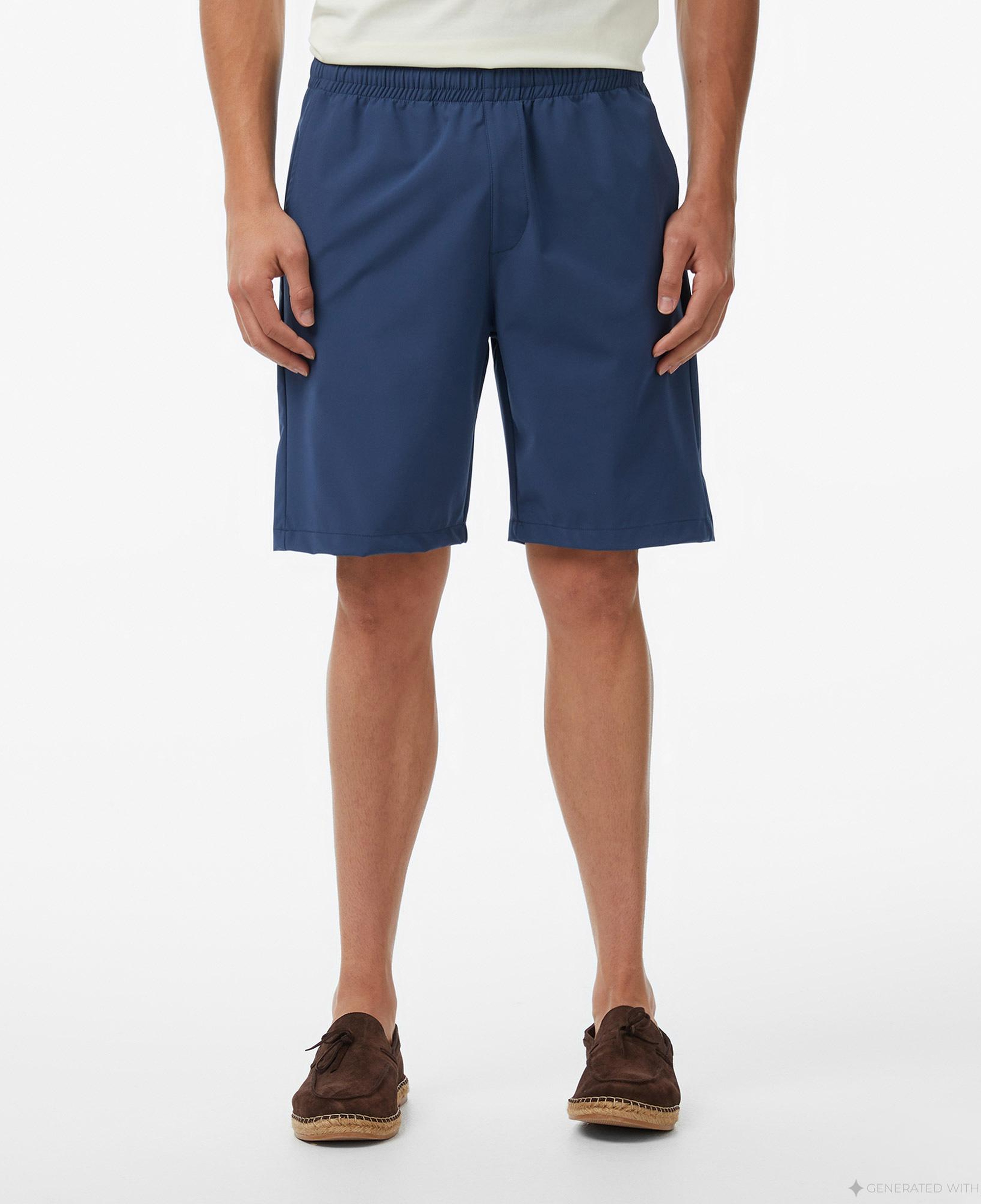 Nautica Erkek Mavi Regular Fit Su İtici Şort