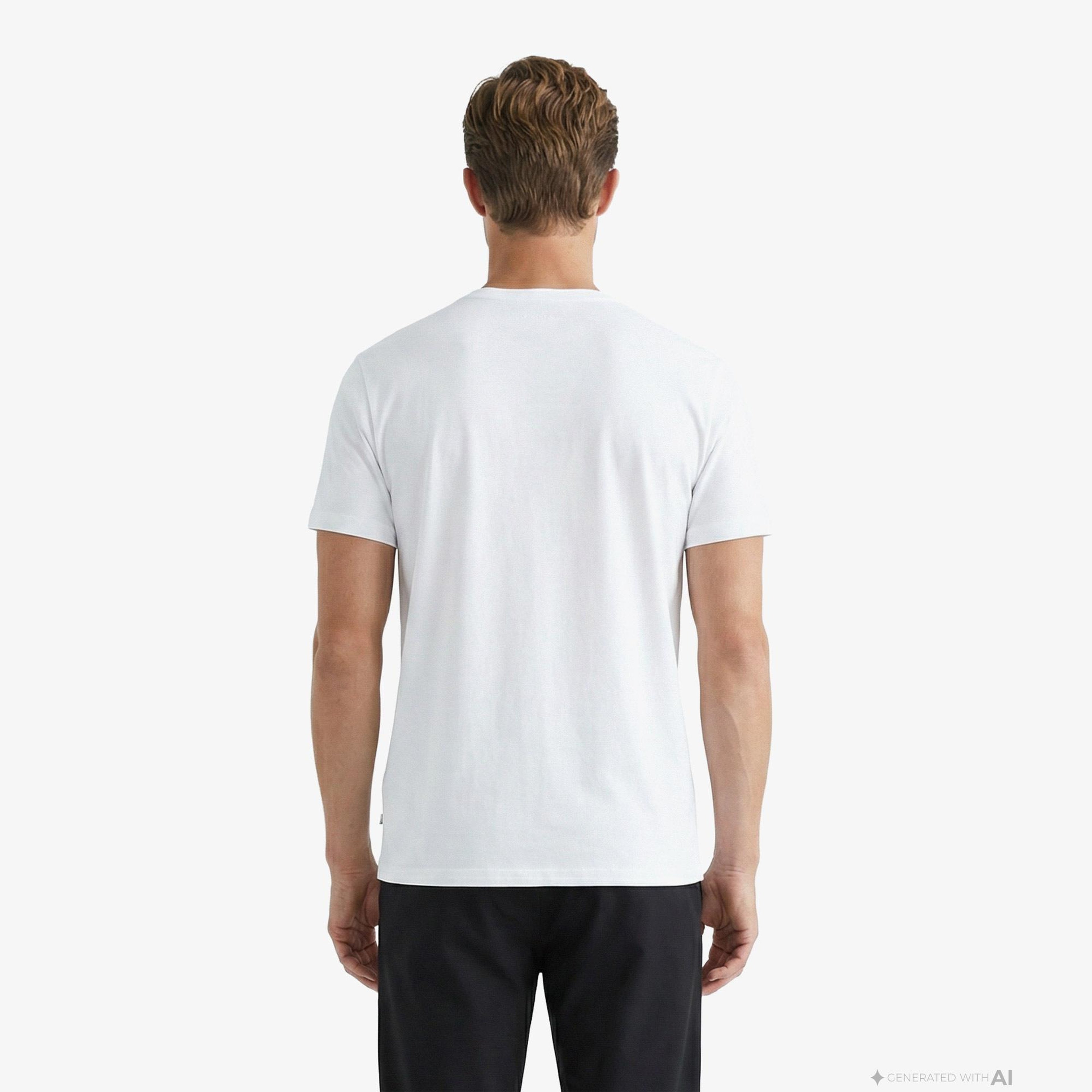Nautica Erkek Beyaz Regular Fit T-Shirt