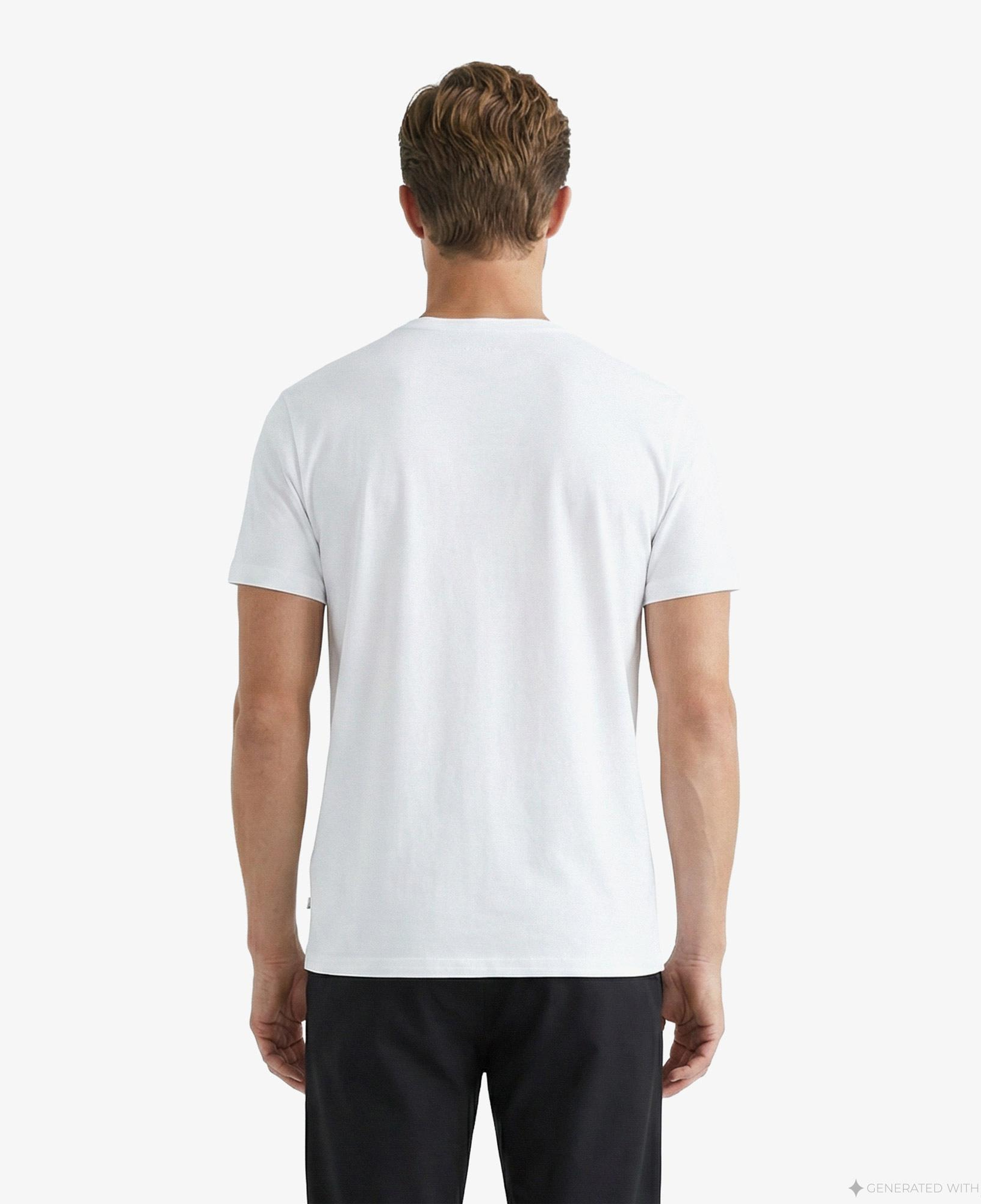 Nautica Erkek Beyaz Regular Fit T-Shirt