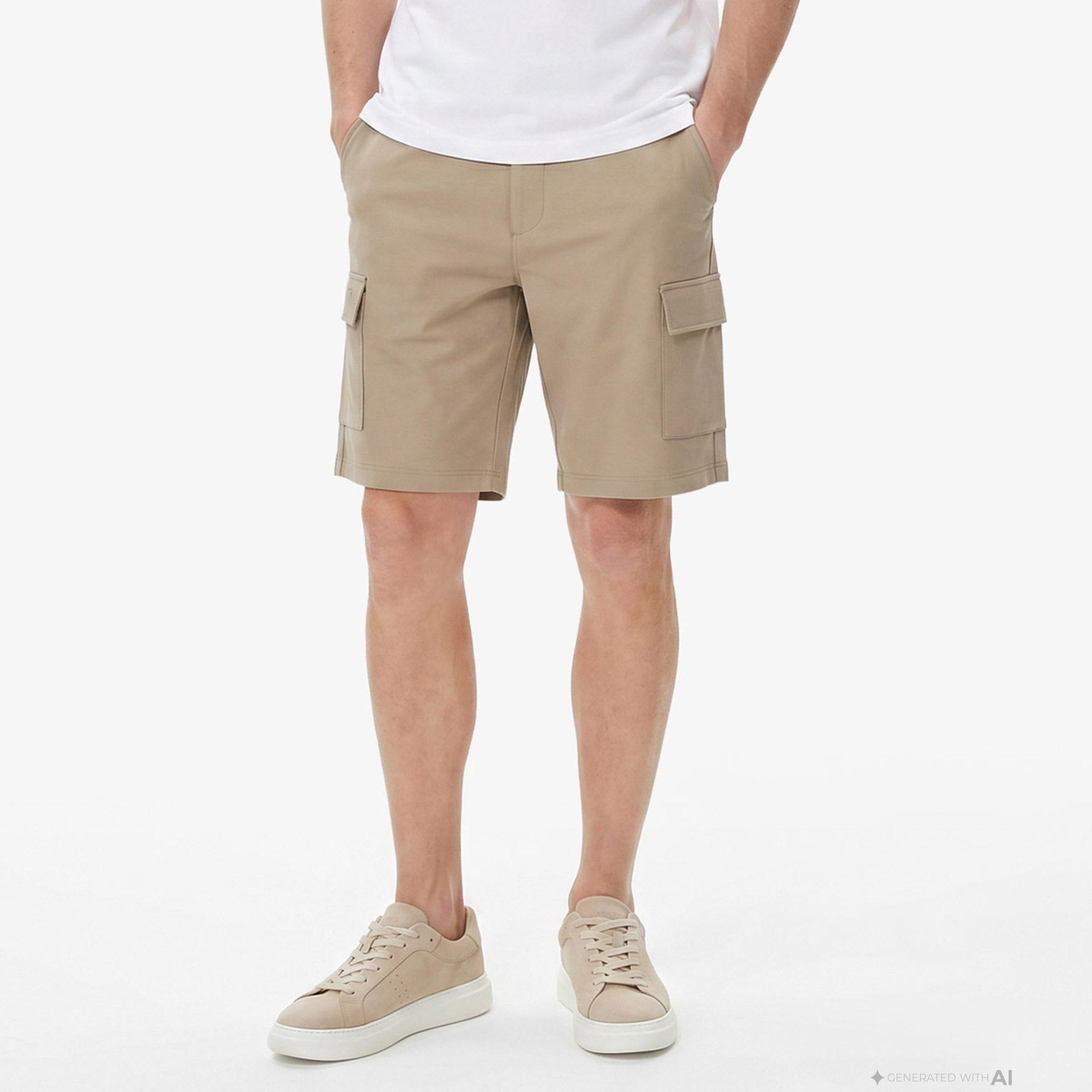 Nautica Erkek Kahverengi Regular Fit Kargo Şort