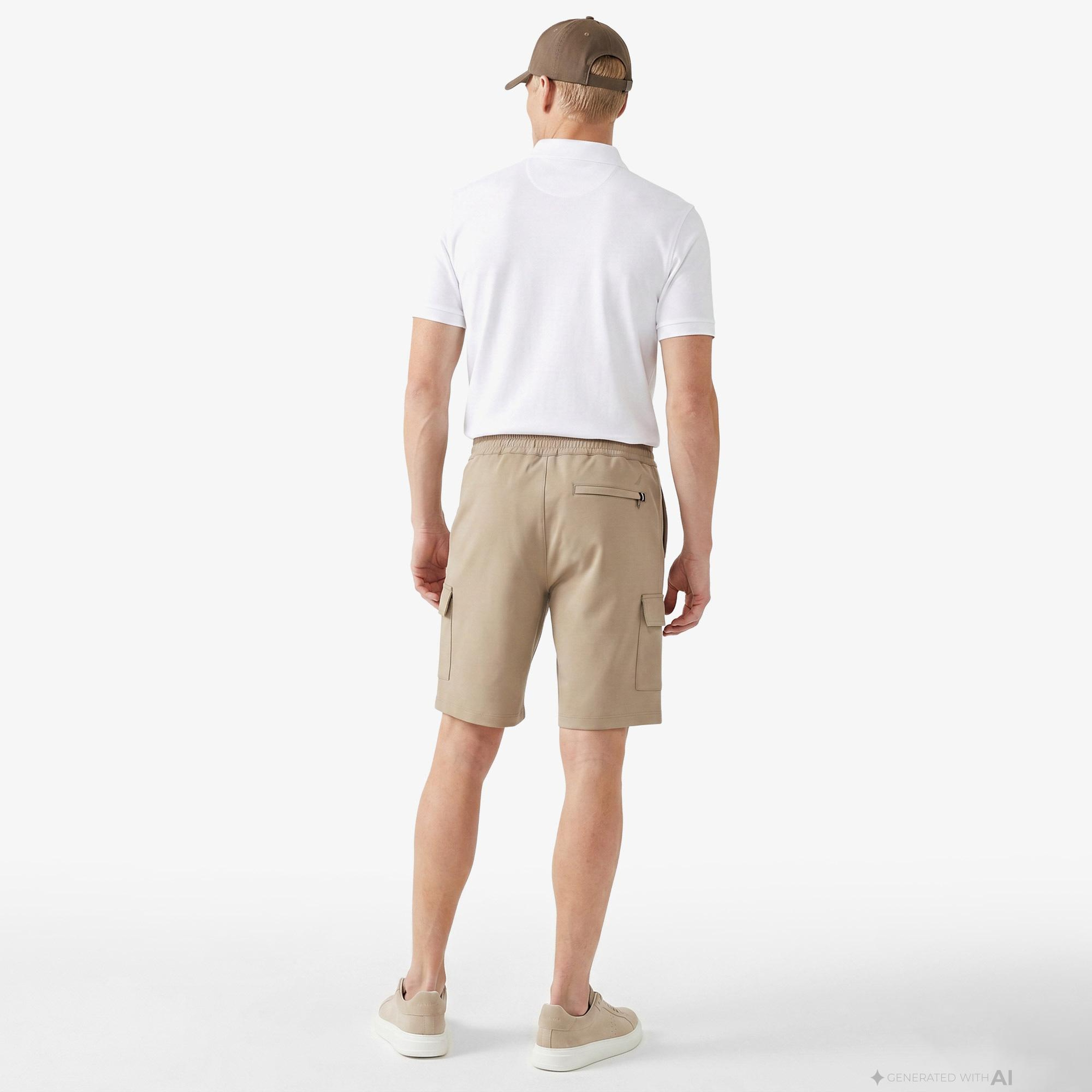 Nautica Erkek Kahverengi Regular Fit Kargo Şort