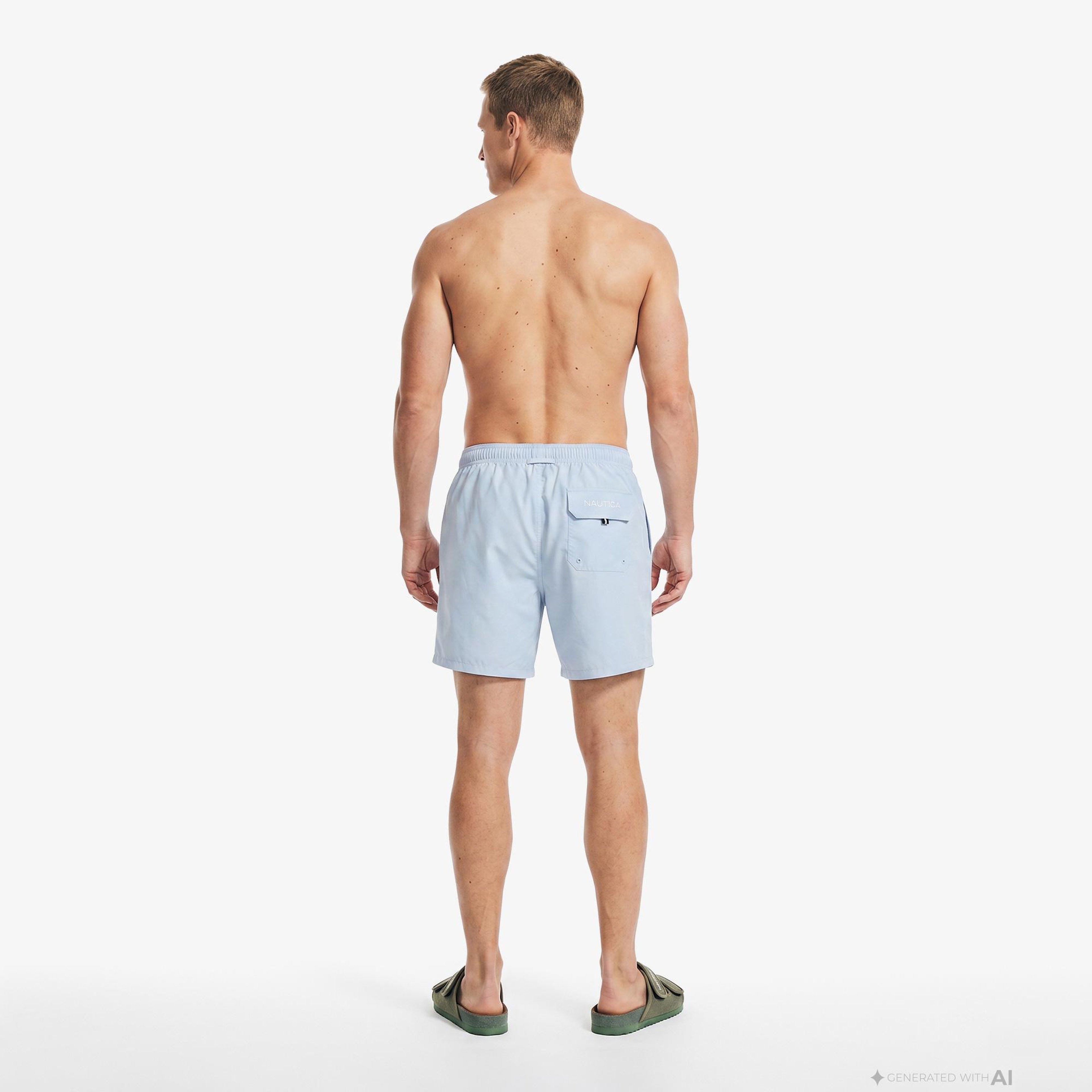 Nautica Erkek Mavi Regular Fit Deniz Şortu