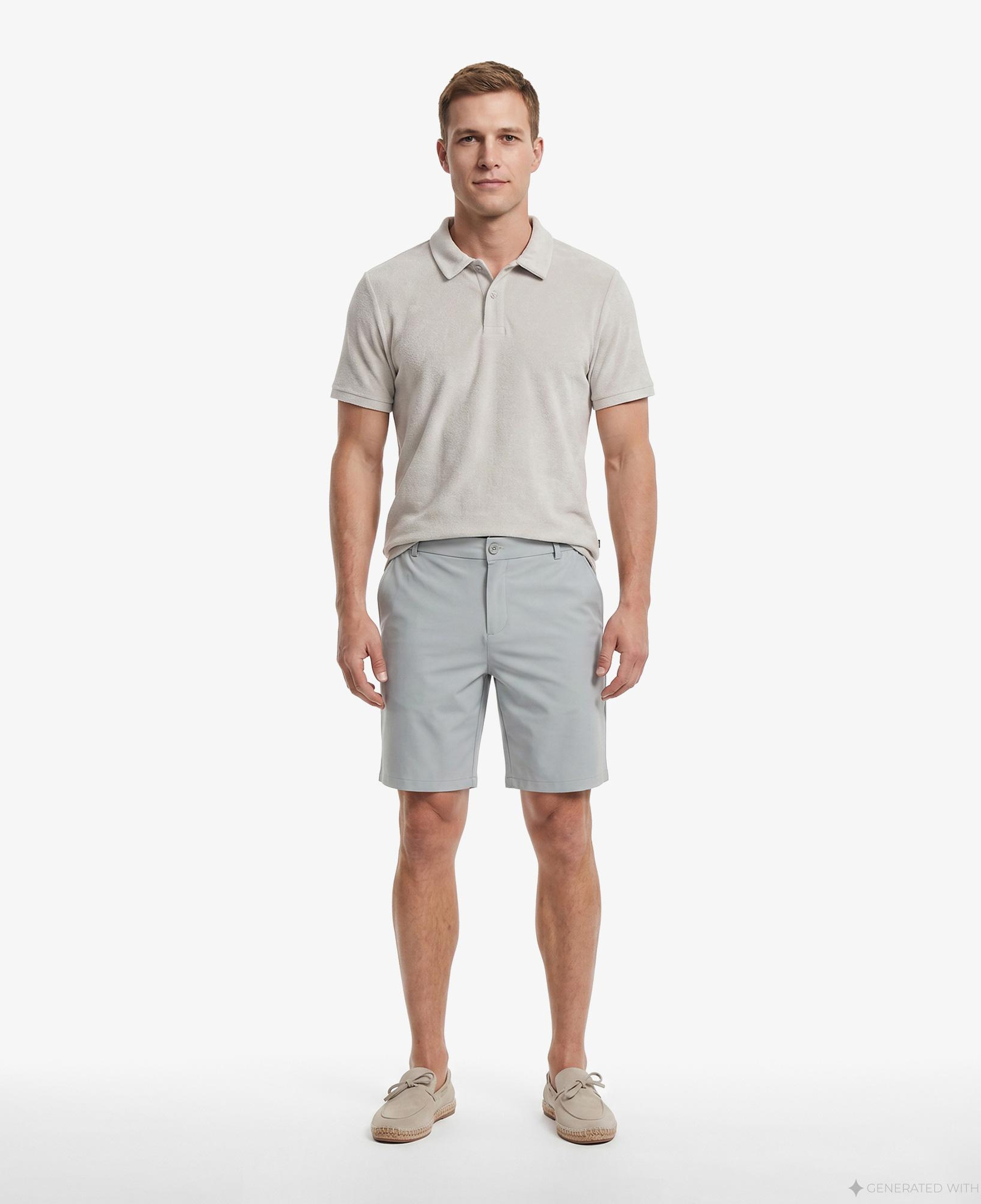 Nautica Erkek Gri Regular Fit Havlu Polo Yaka T-Shirt
