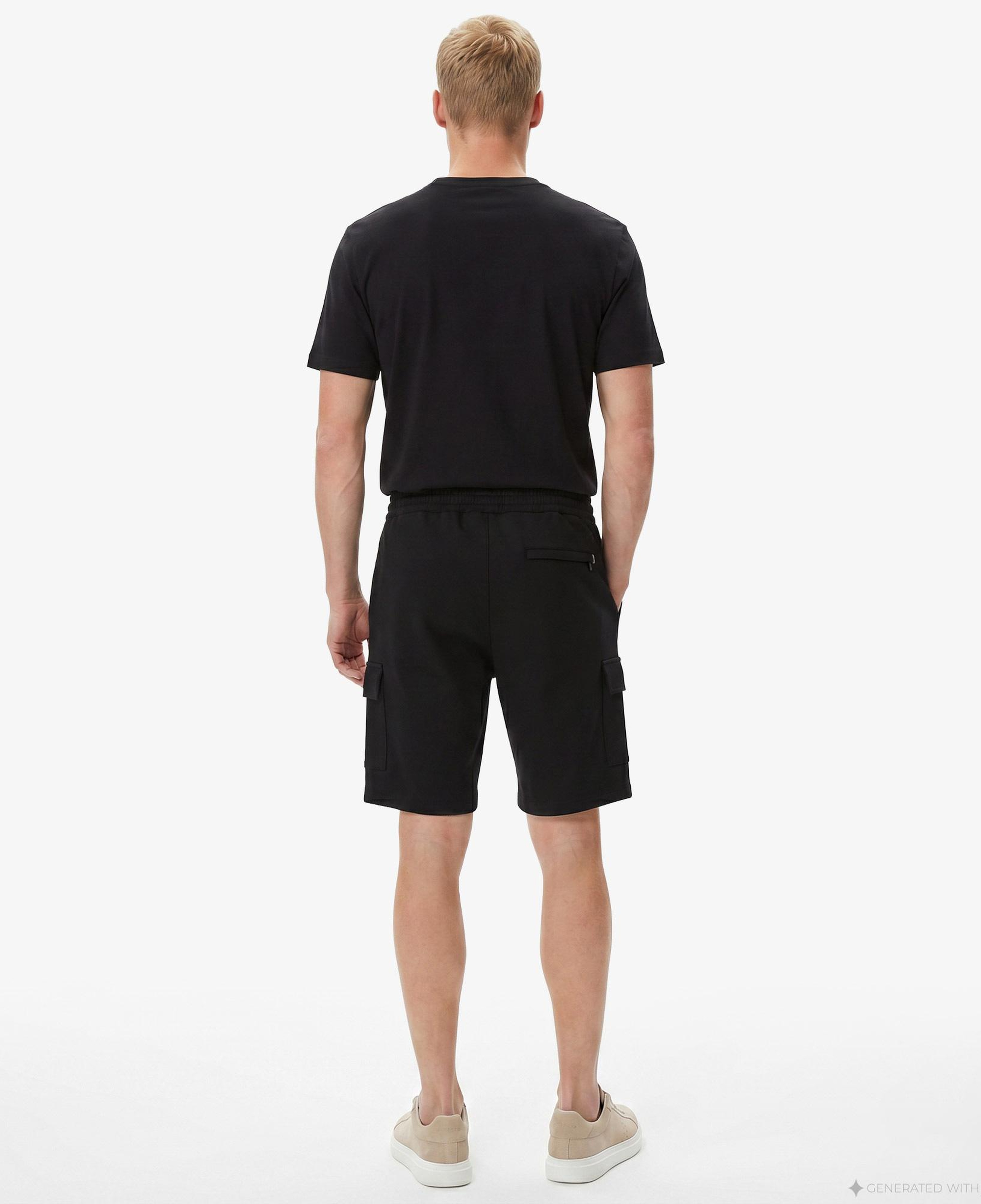 Nautica Erkek Siyah Regular Fit Kargo Şort