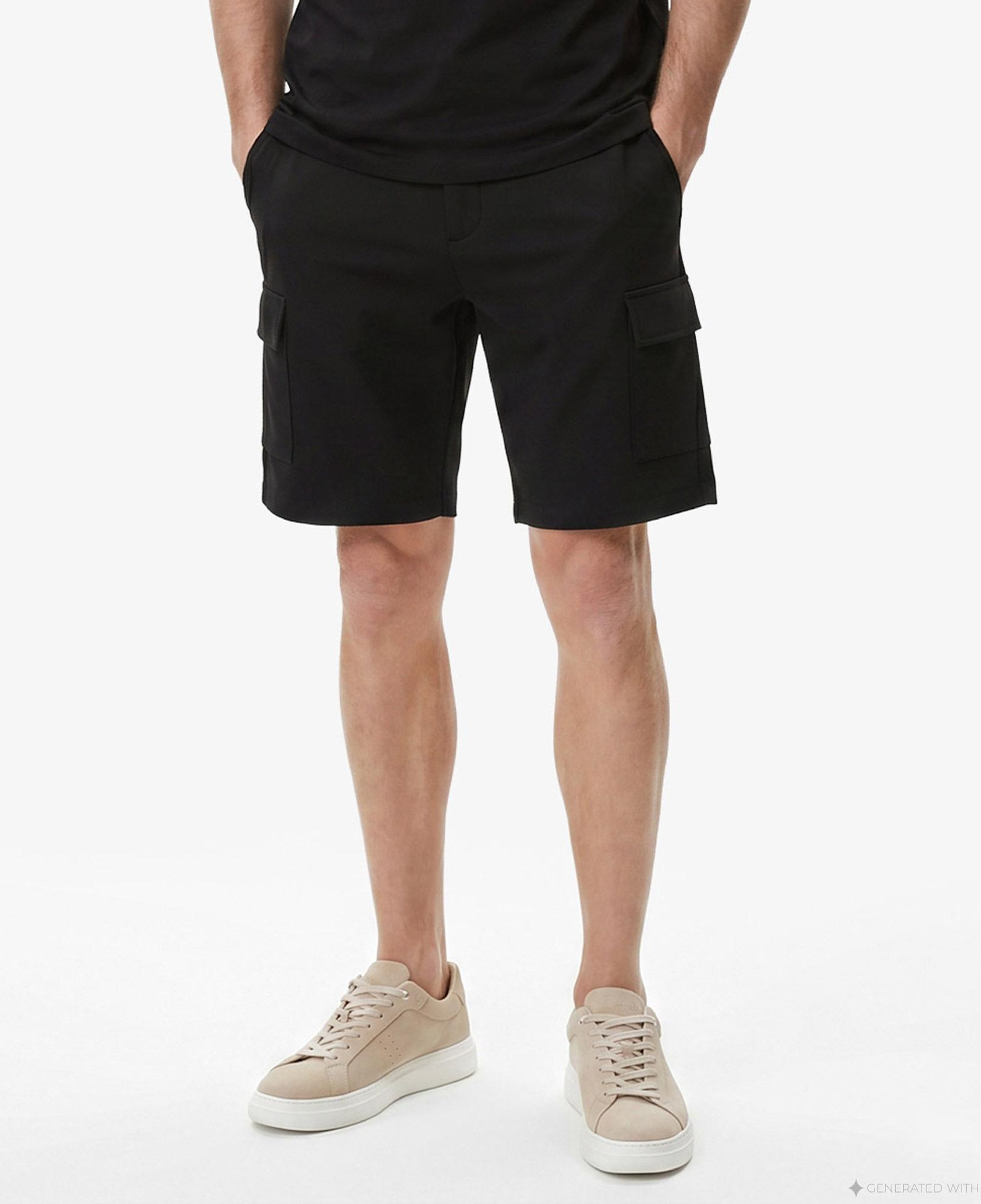 Nautica Erkek Siyah Regular Fit Kargo Şort