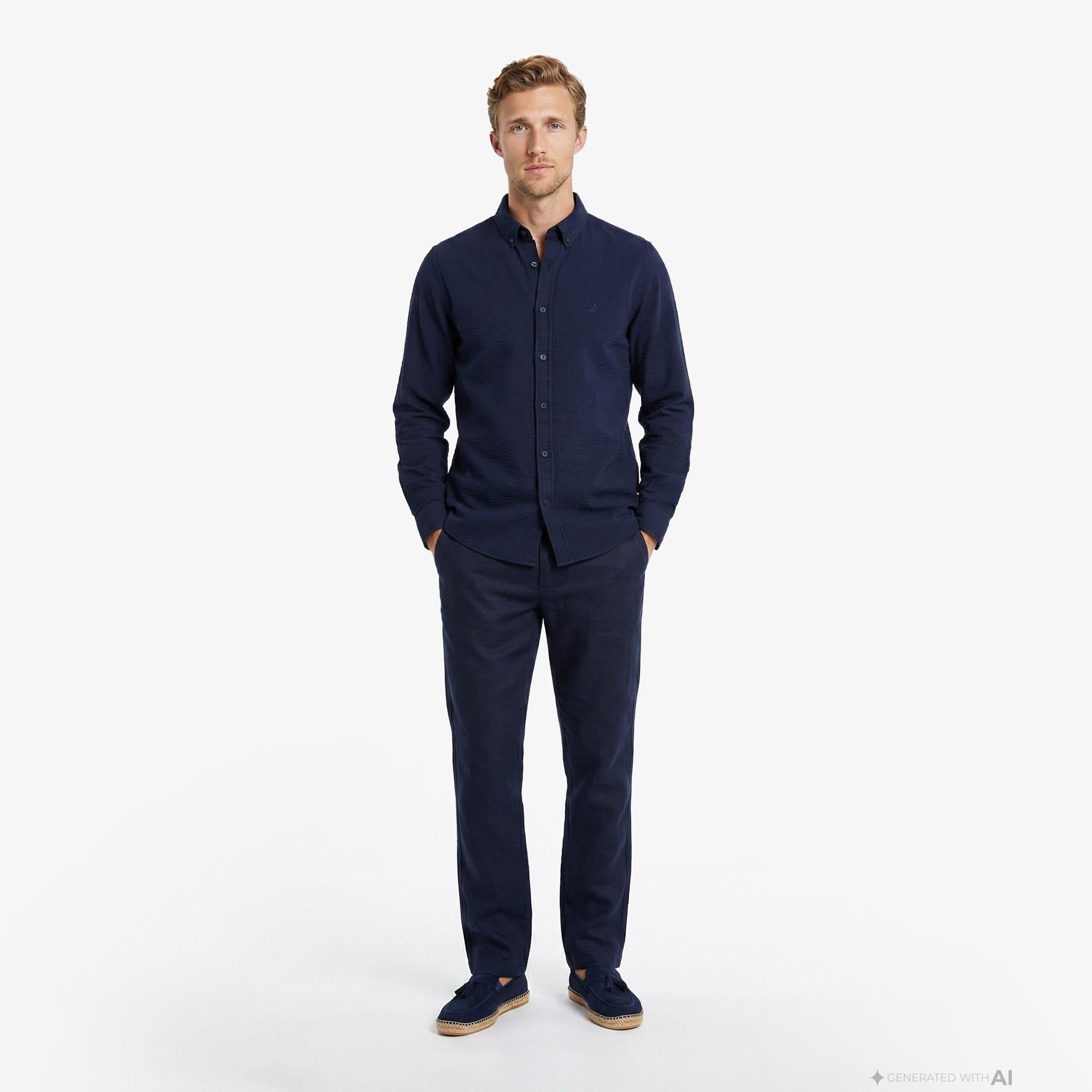 Nautica Erkek Lacivert Regular Fit Pantolon