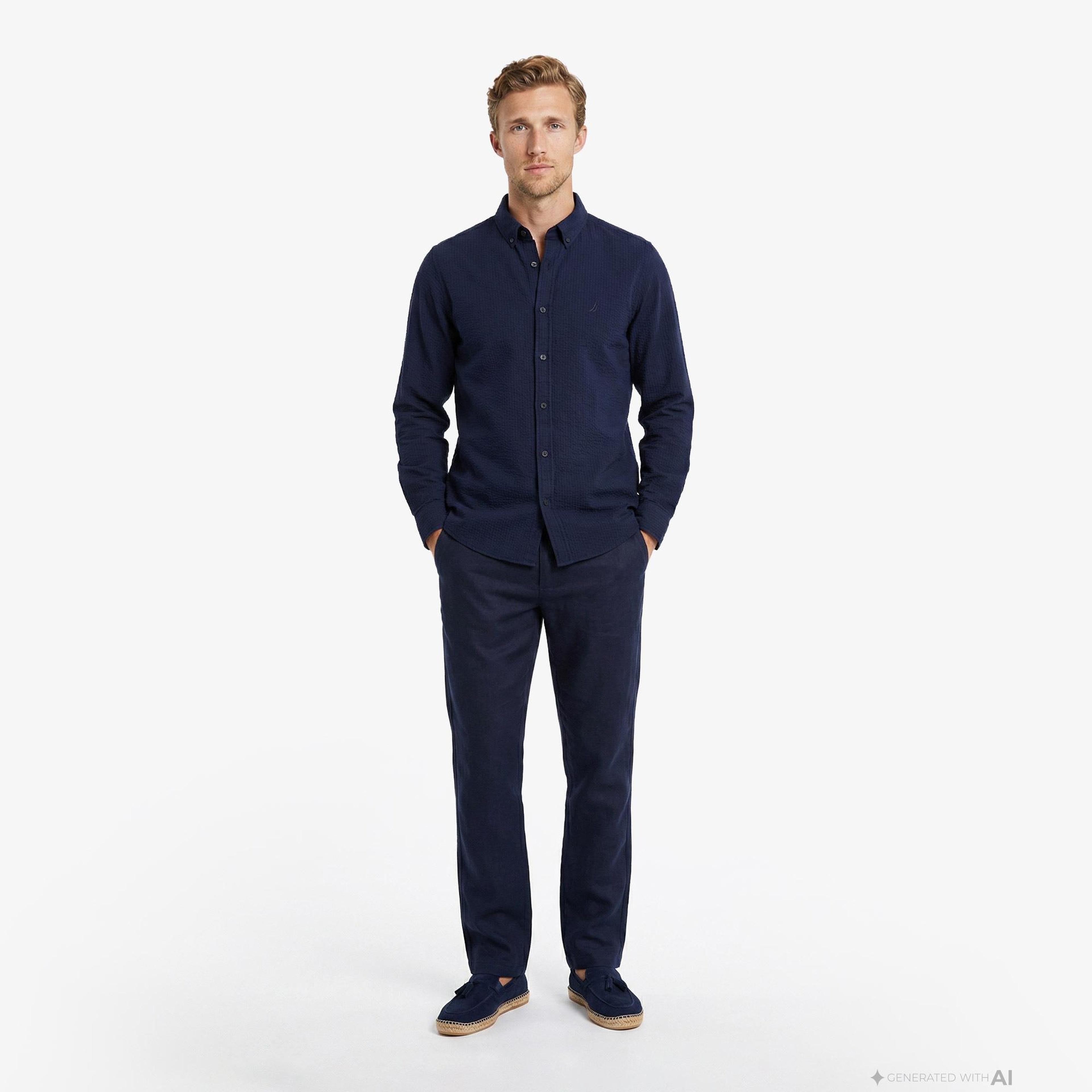 Nautica Erkek Lacivert Regular Fit Pantolon
