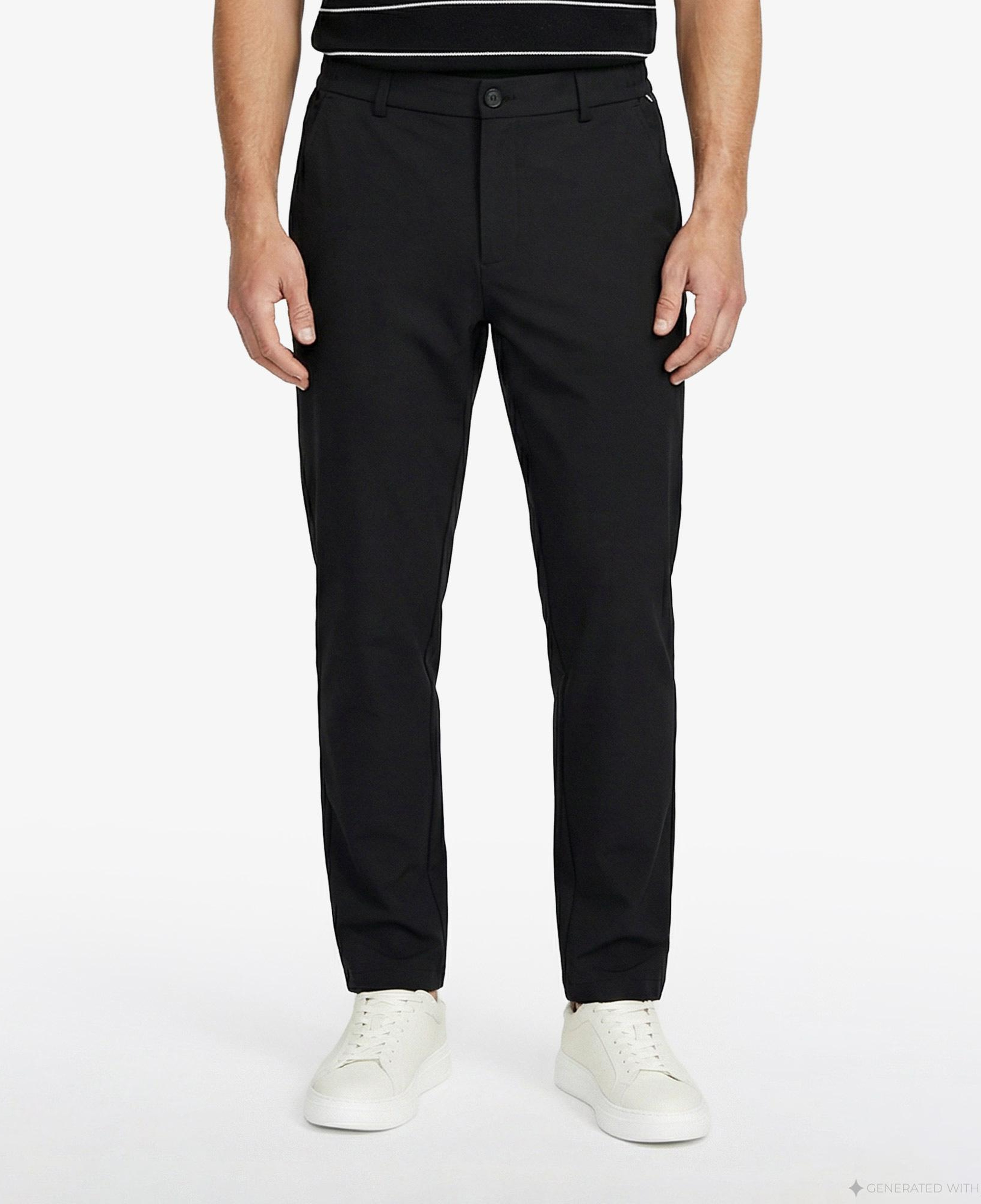 Nautica Erkek Siyah Slim Fit Su İtici Pantolon