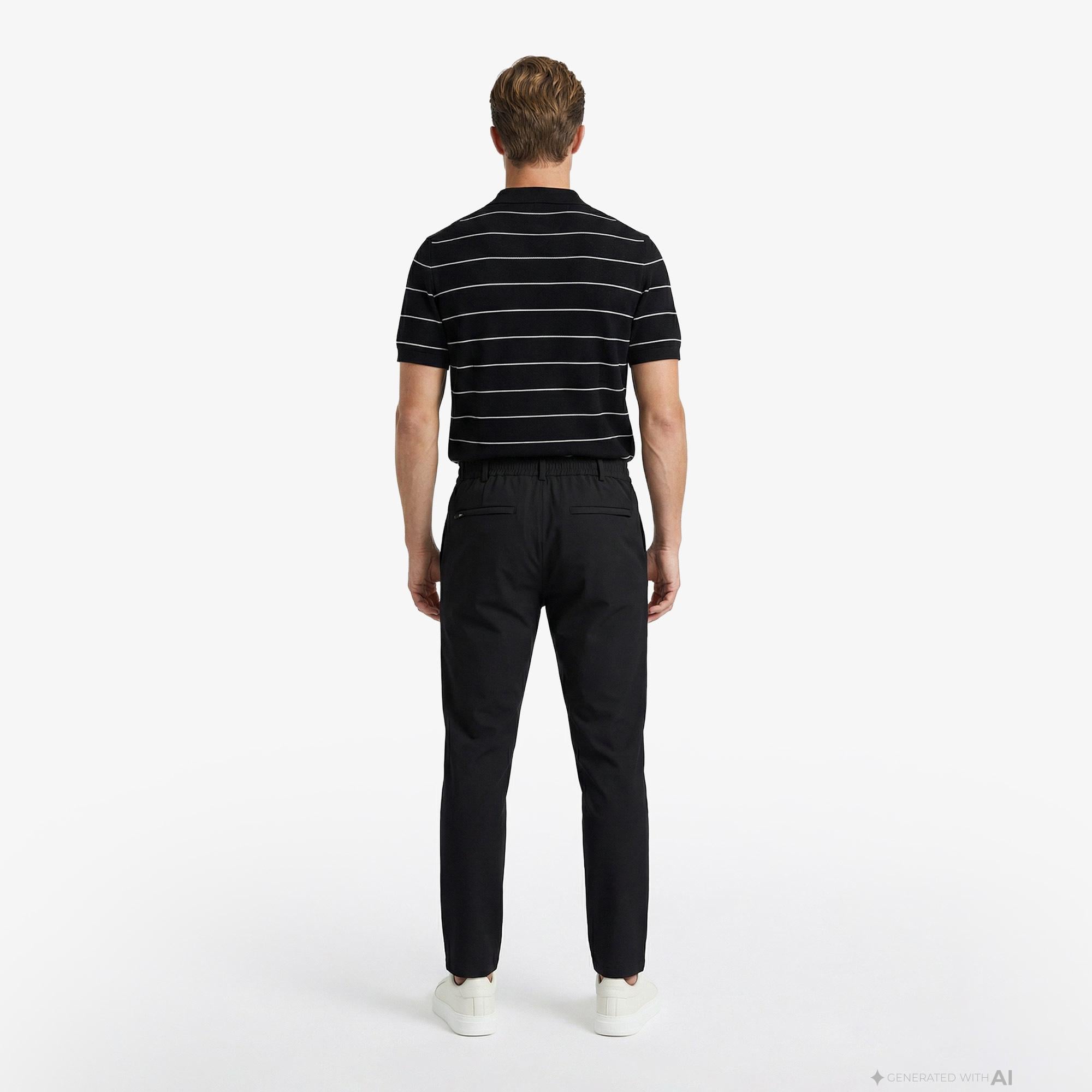 Nautica Erkek Siyah Slim Fit Su İtici Pantolon