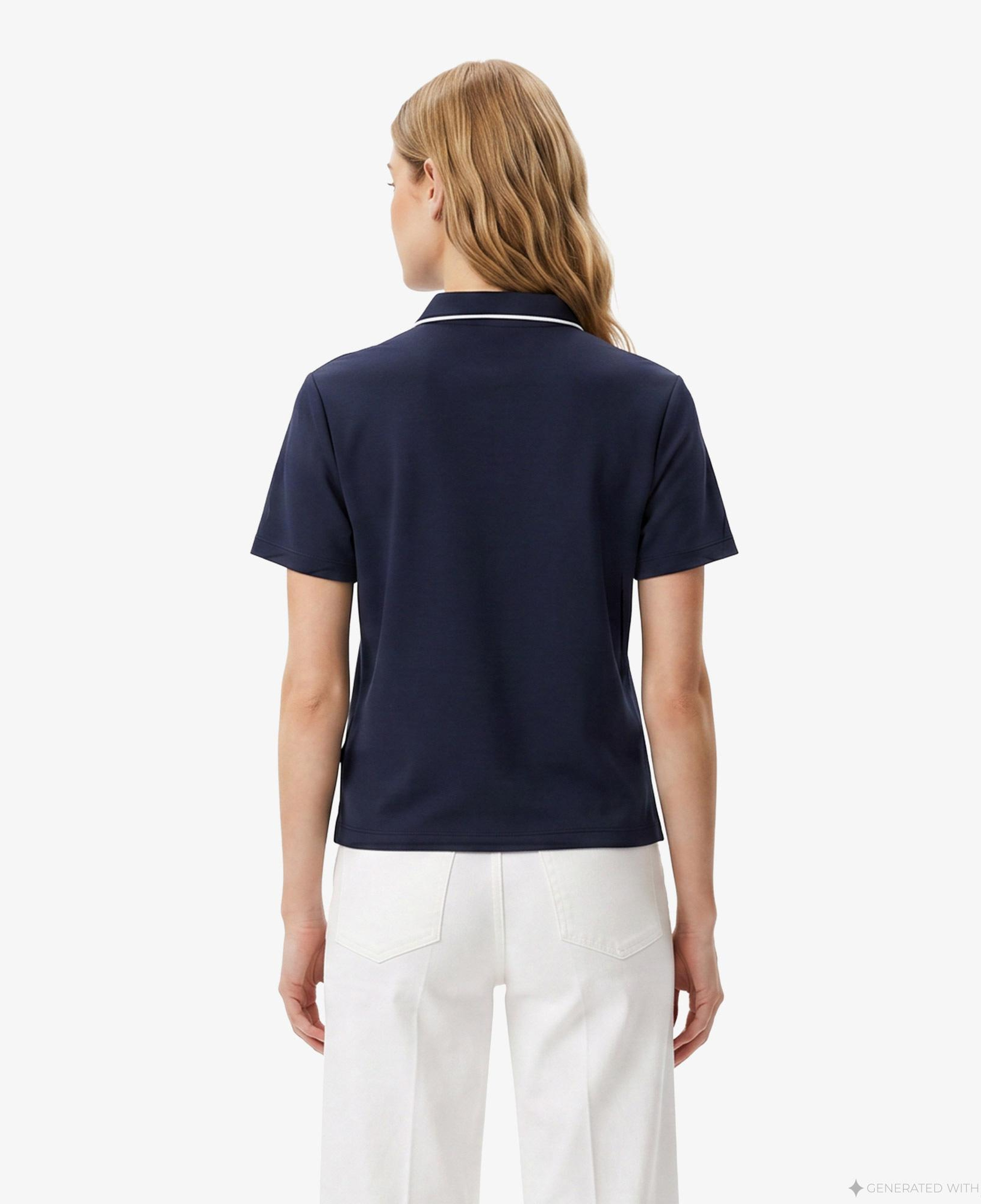 Nautica Kadın Lacivert Regular Fit Polo Yaka T-Shirt