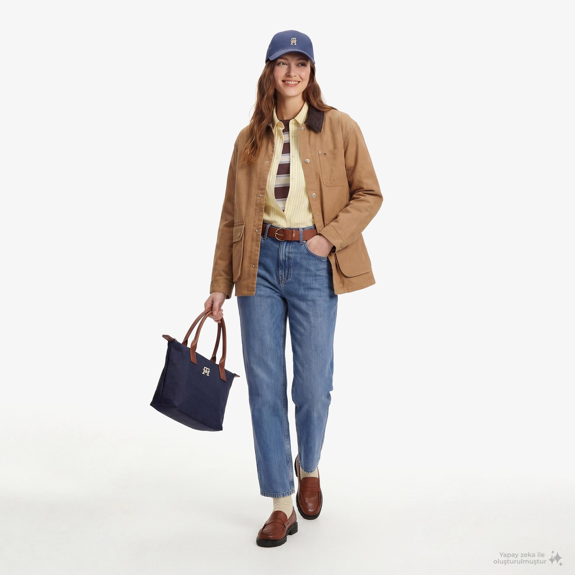 Tommy Hilfiger Soft Utility Kadın Kahverengi Ceket