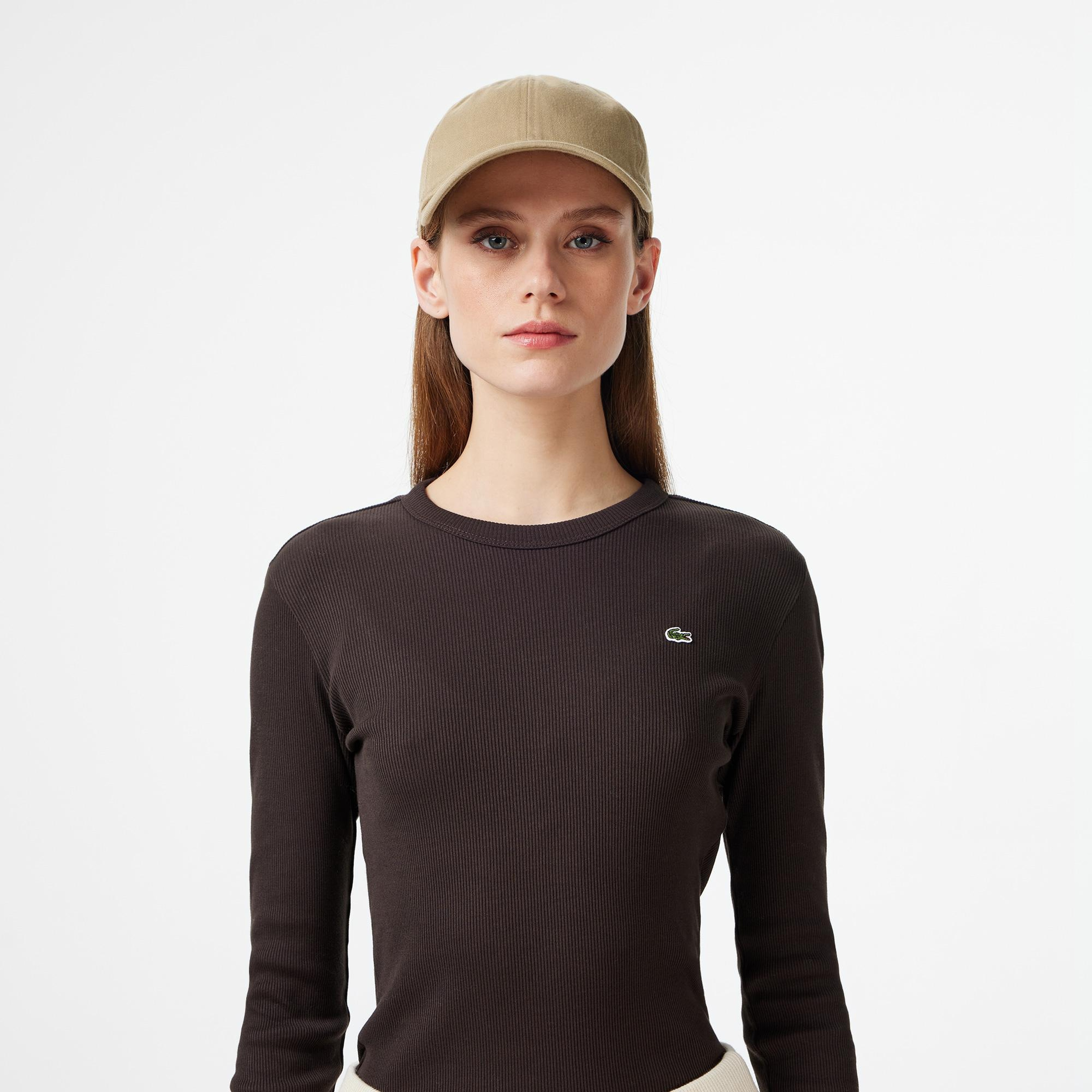 Lacoste Regular Fit Kadın Gri T-Shirt