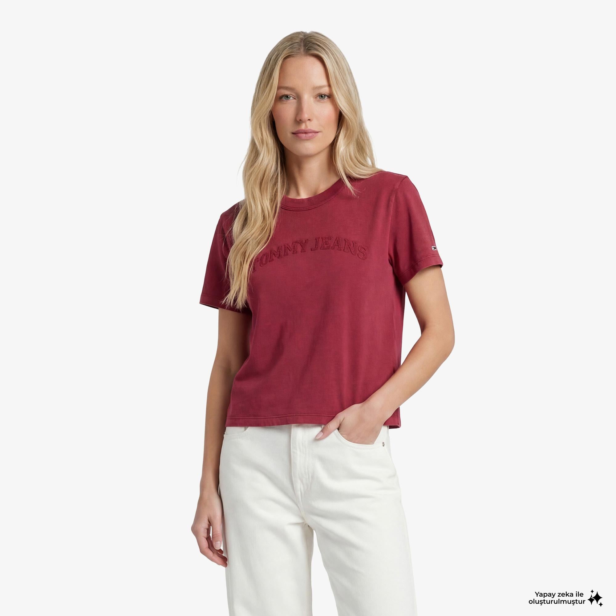 Tommy Hilfiger Varsity Prep Kadın Pembe T-Shirt