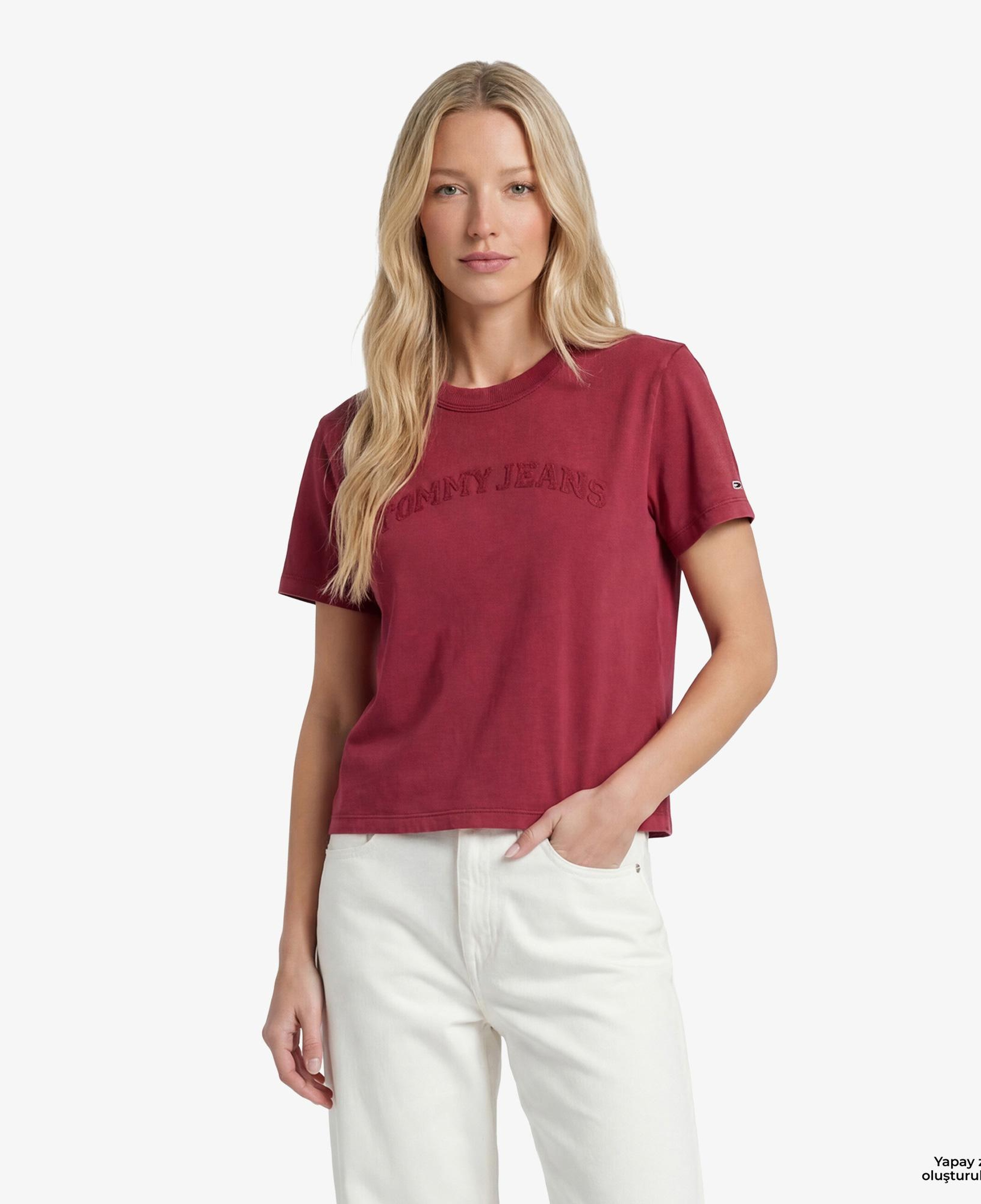Tommy Hilfiger Varsity Prep Kadın Pembe T-Shirt