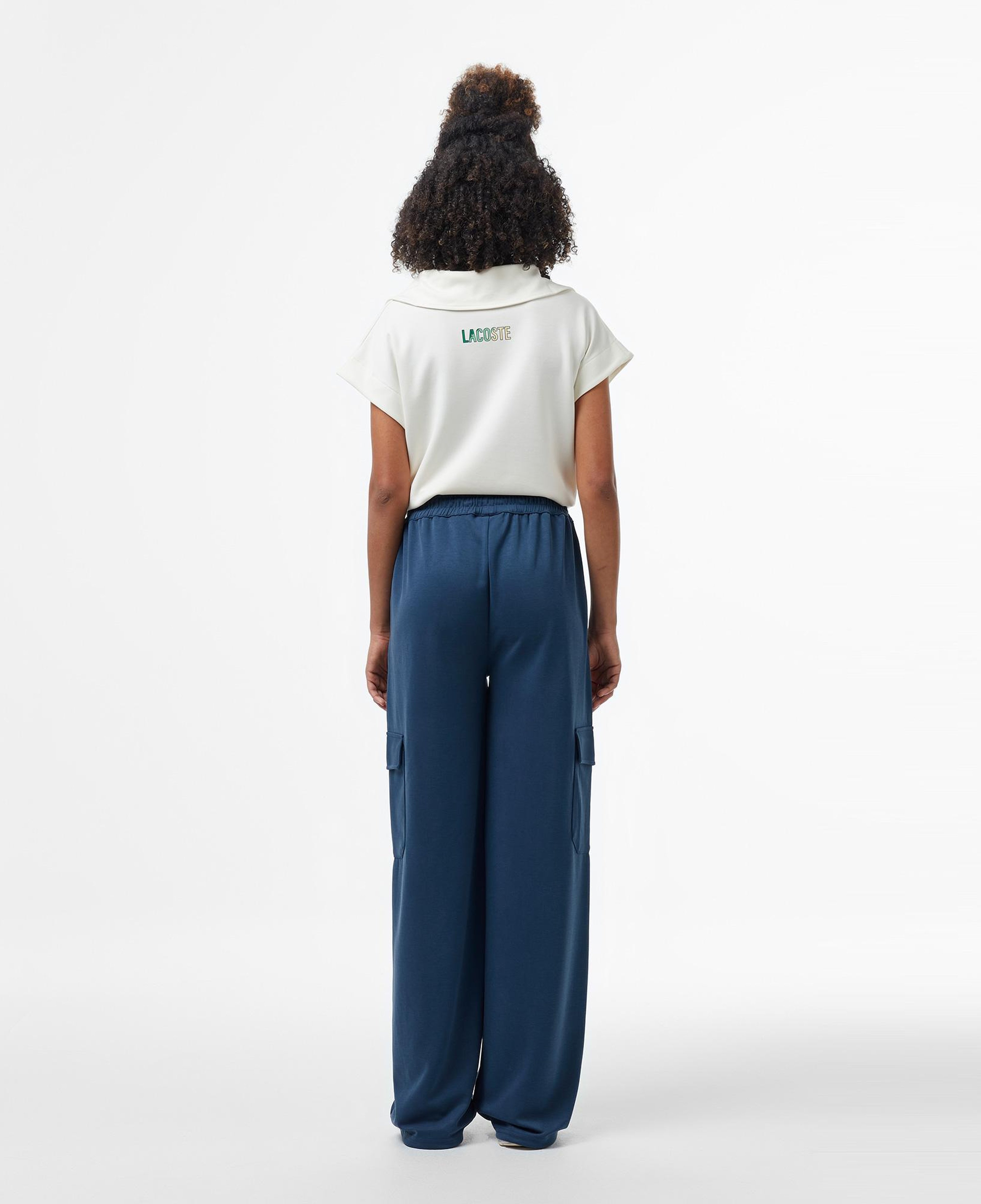 Kadın Relaxed Fit Koyu Mavi Modal Karışımlı Eşofman Altı