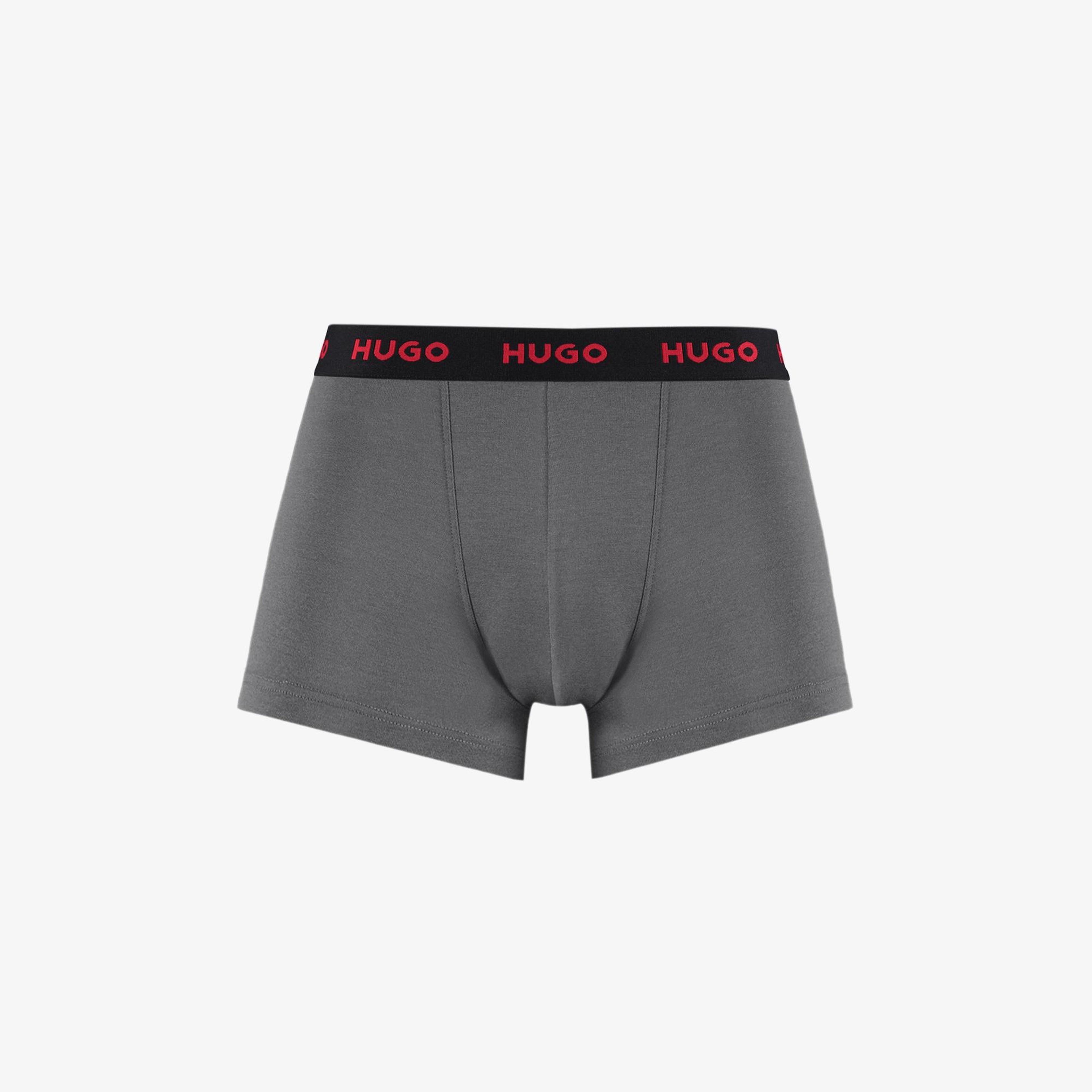 Hugo 3'lü Trunk Triplet Erkek Renkli Boxer
