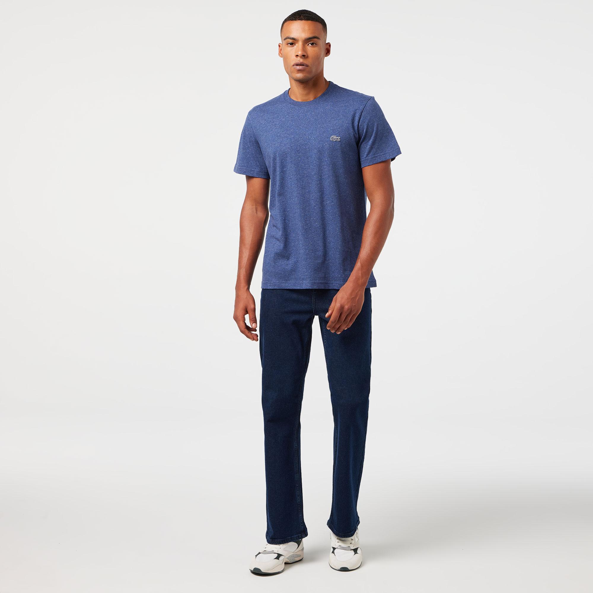 Erkek Regular Fit Bisiklet Yaka Lacivert T-Shirt